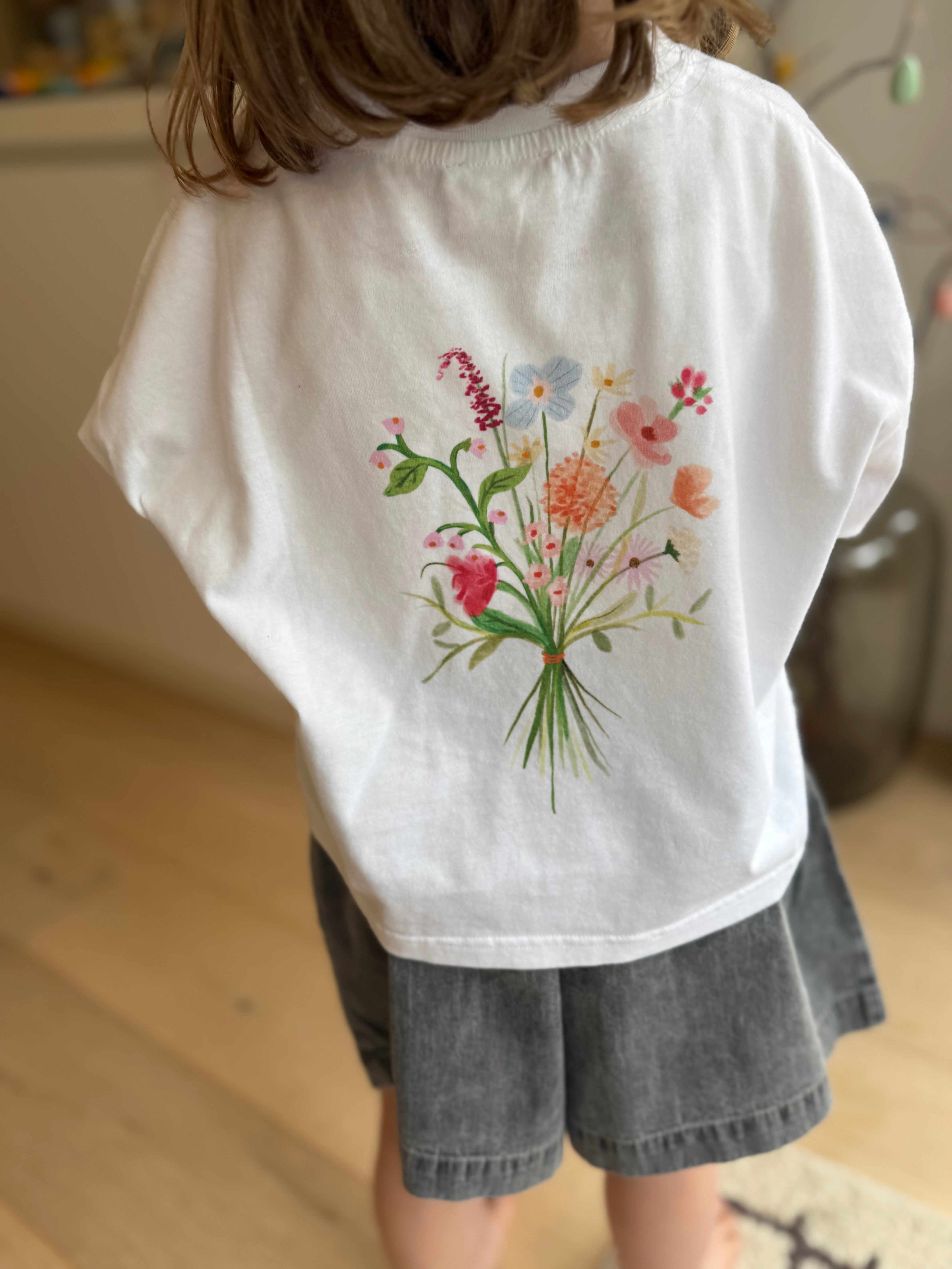 Little Claudia longsleeve top happy flowers