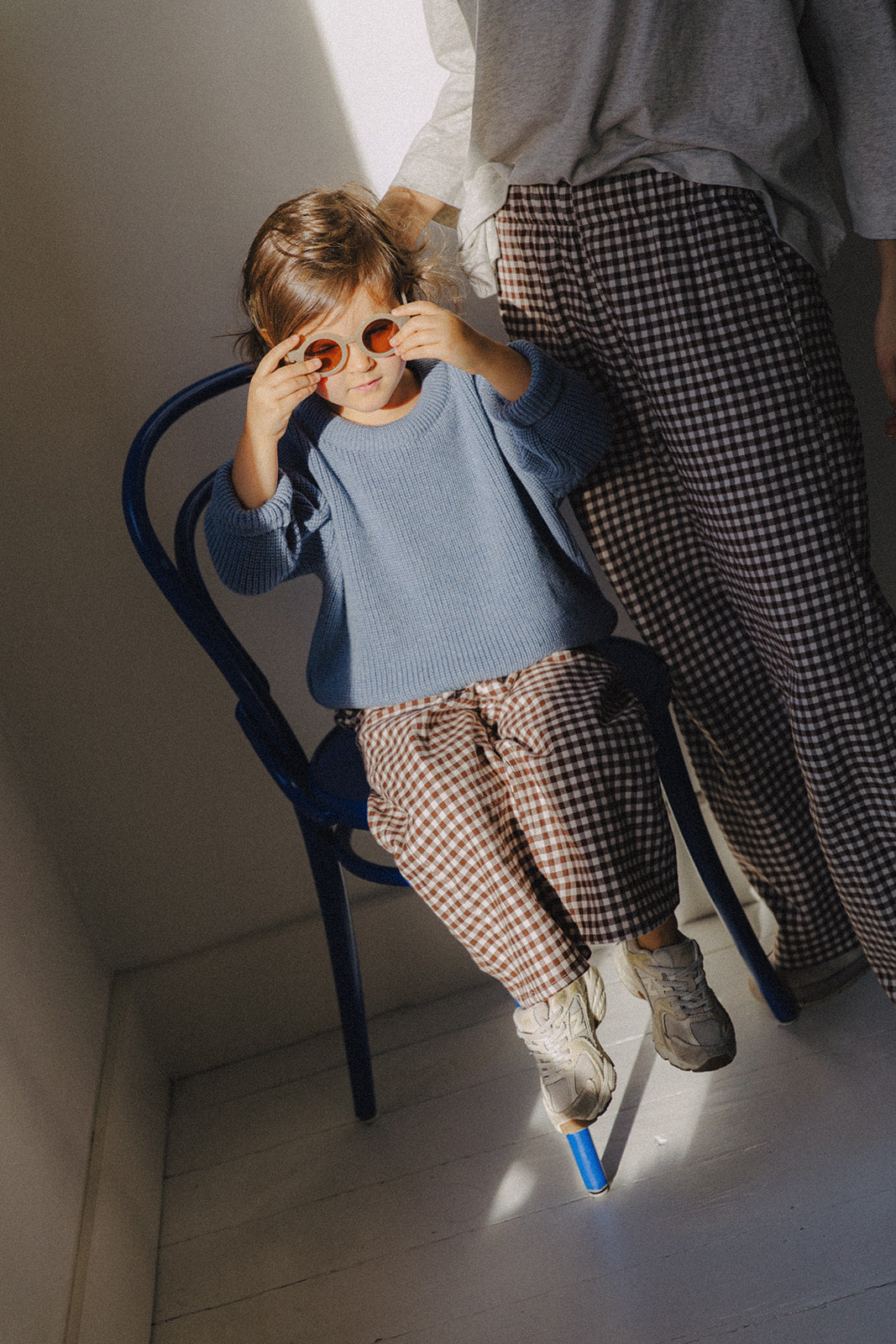 Little Chloé knit soft blue