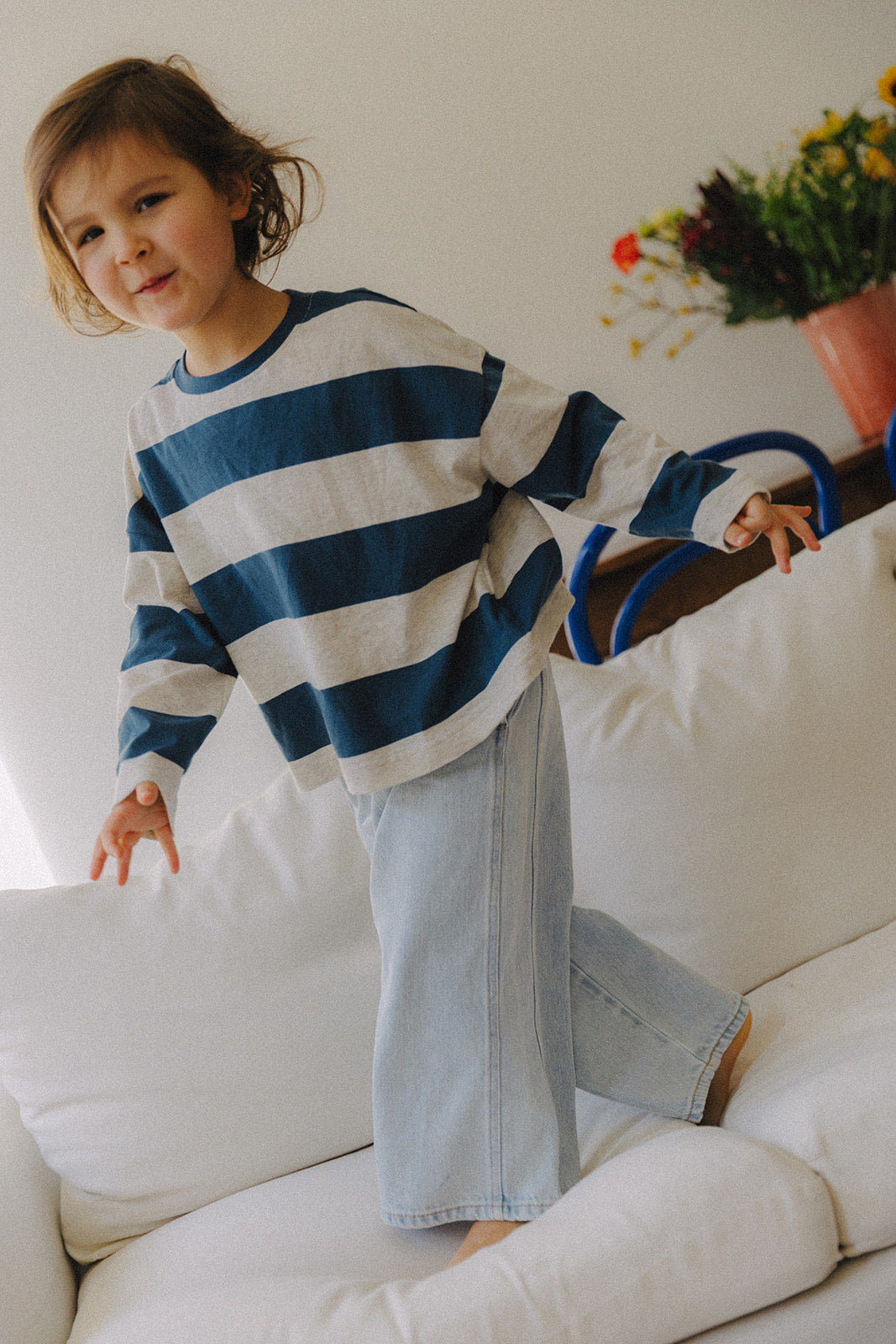 Little Appoline denim plain