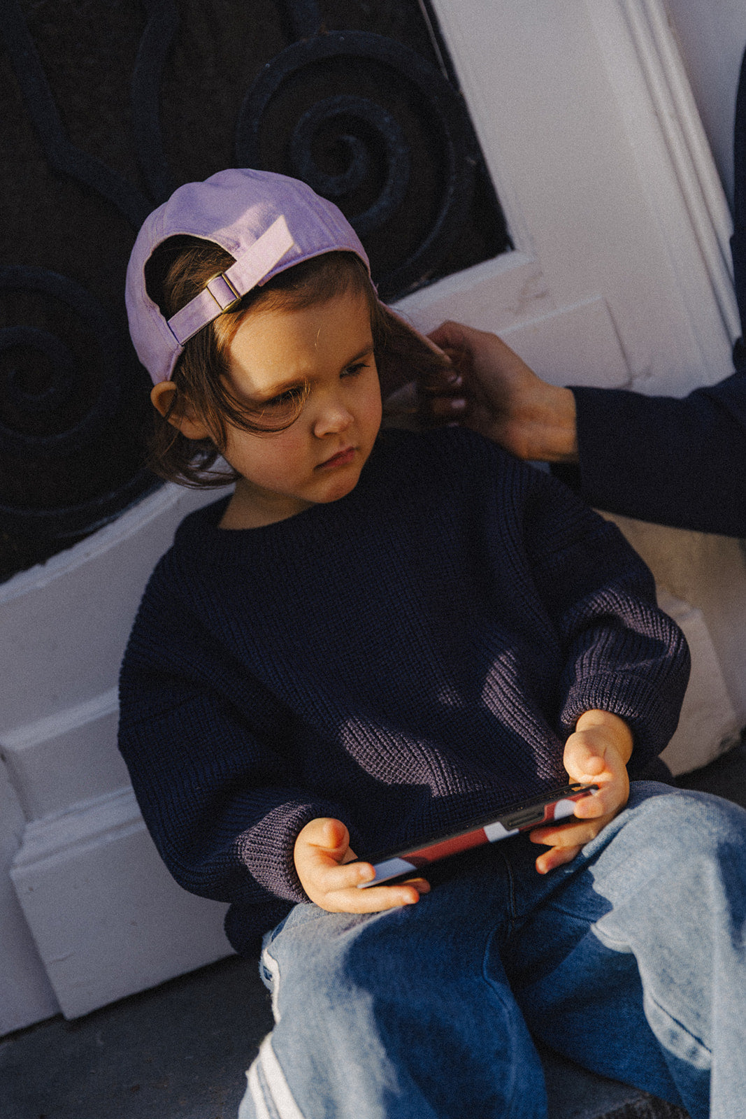 Little Chloé knit navy