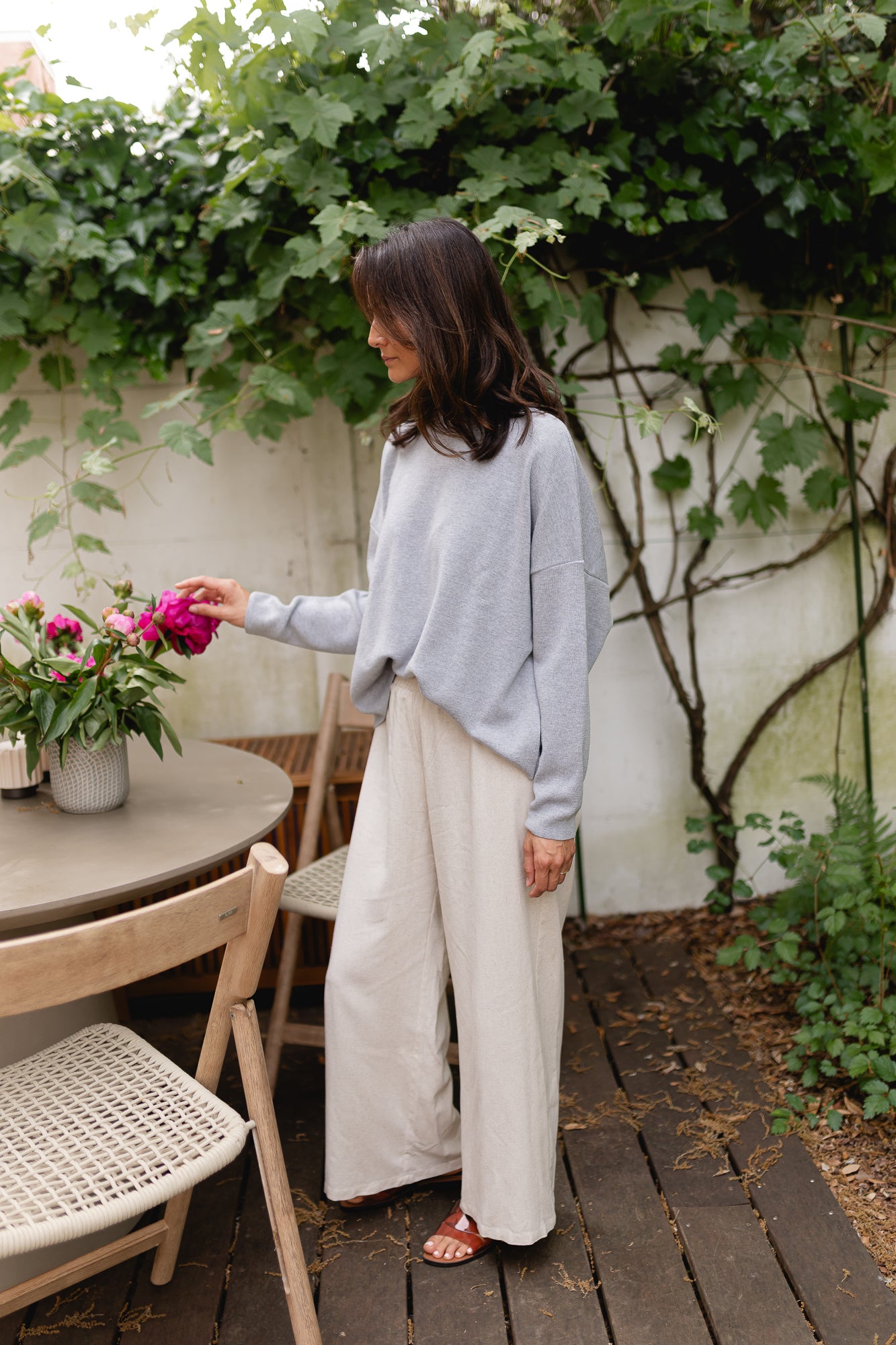 Chloé knit grey melange