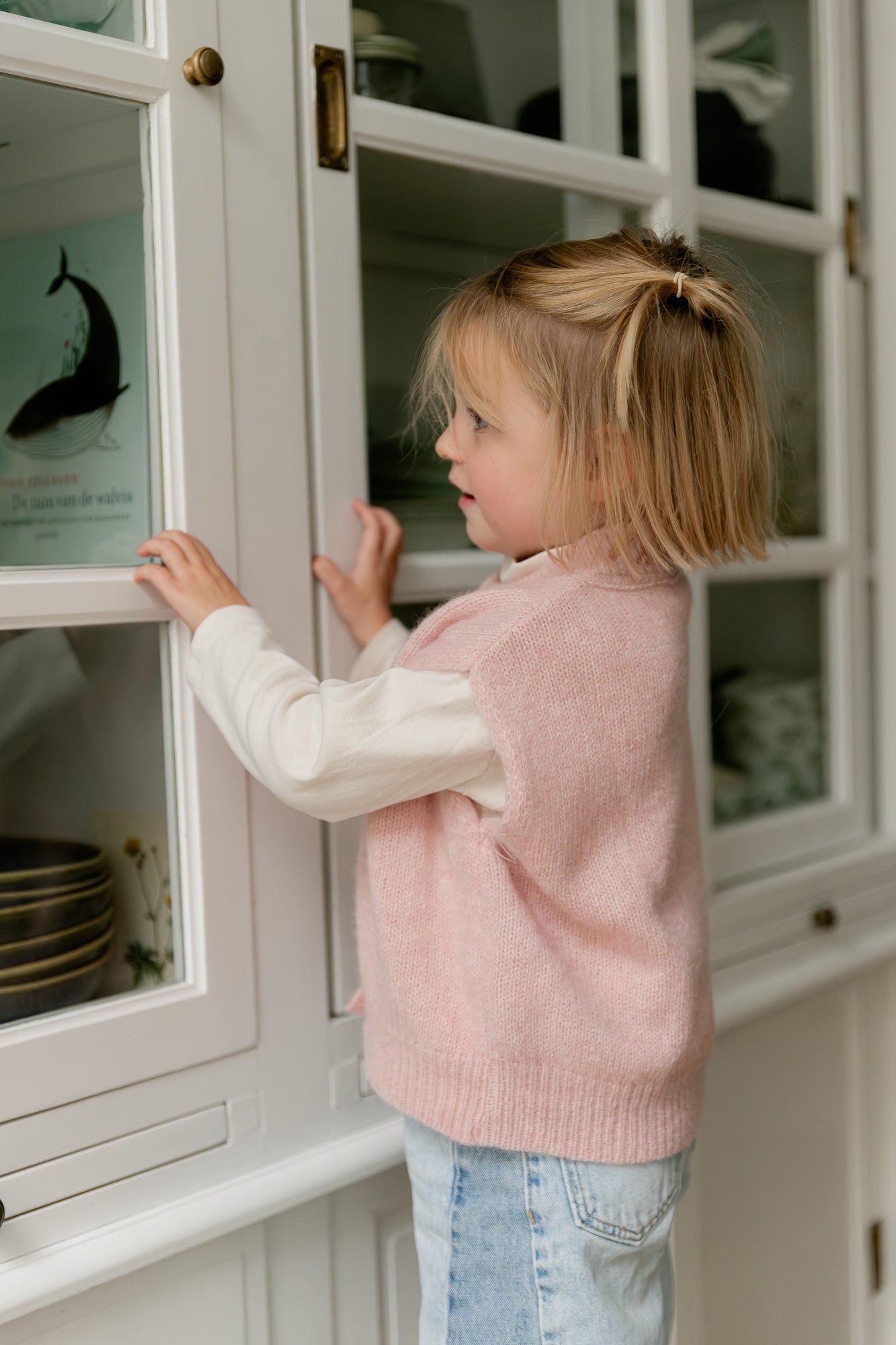 Olivia vest little pink