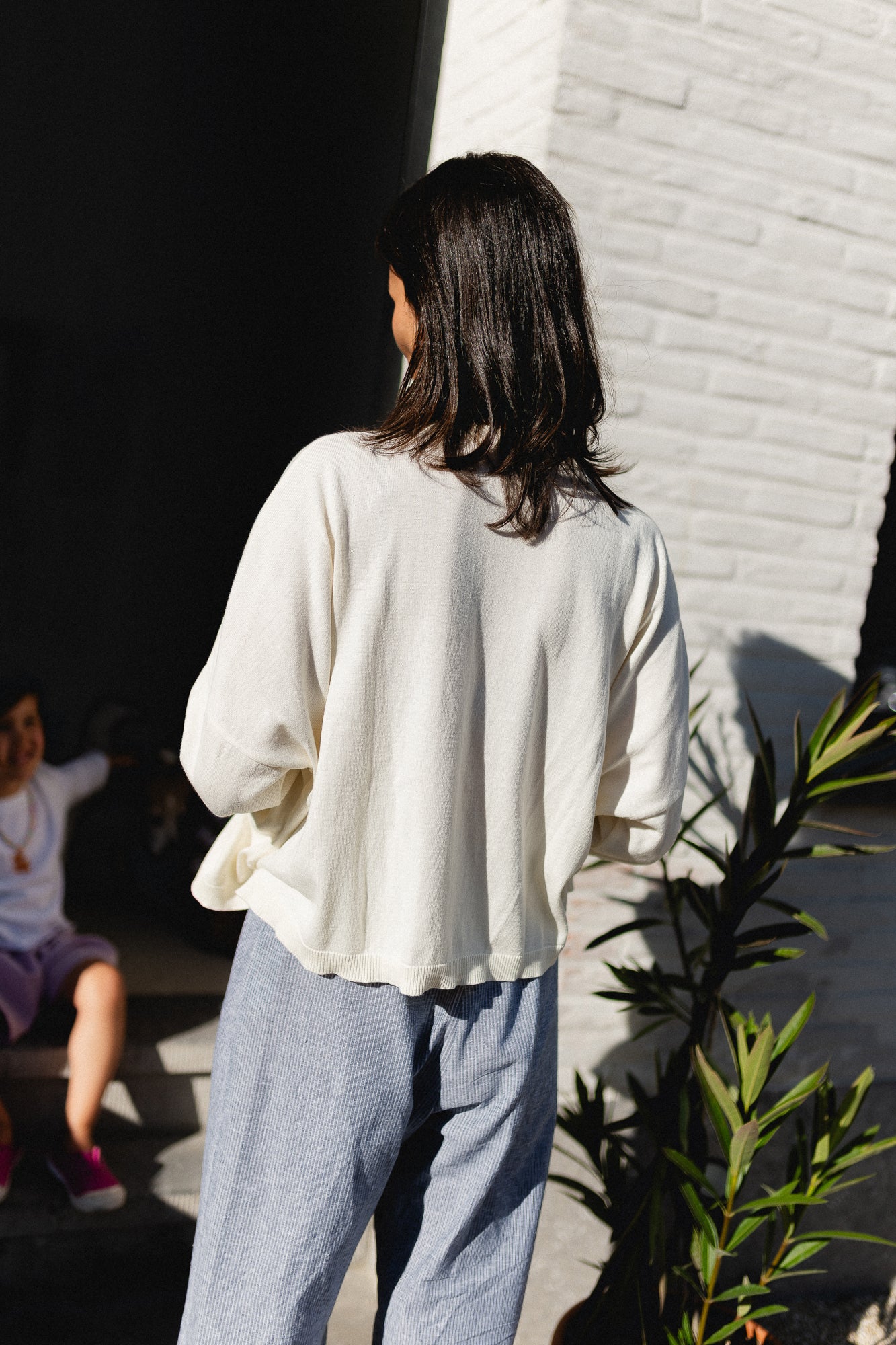Lily oversized knit offwhite