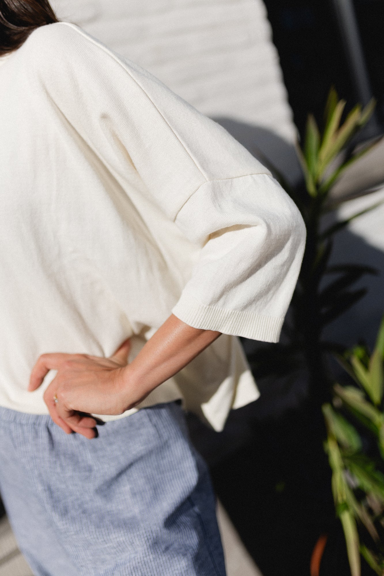 Lily oversized knit offwhite