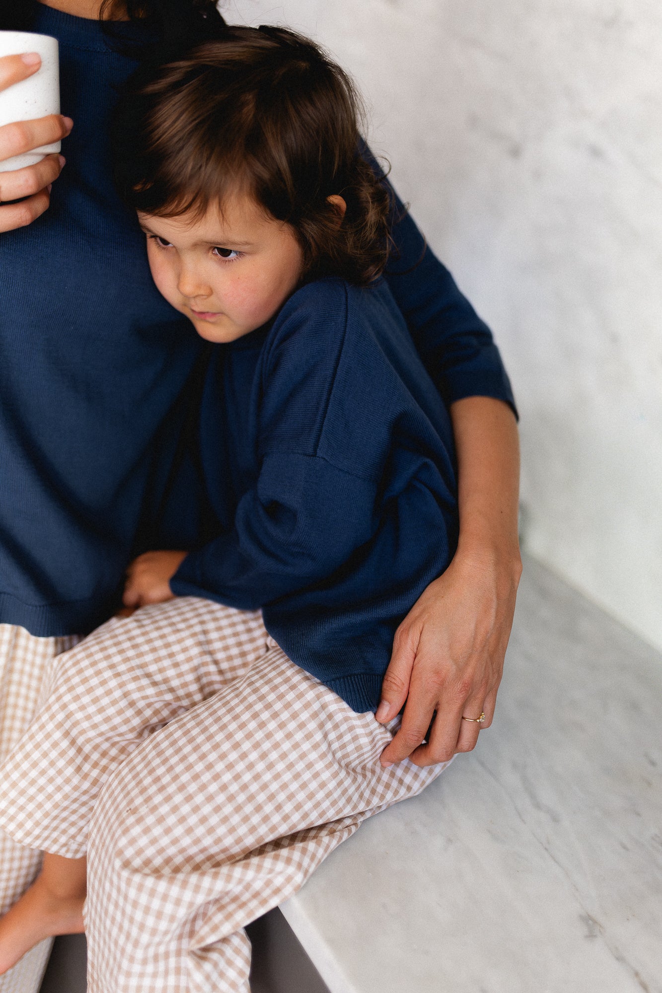 Little Lily oversized knit navy