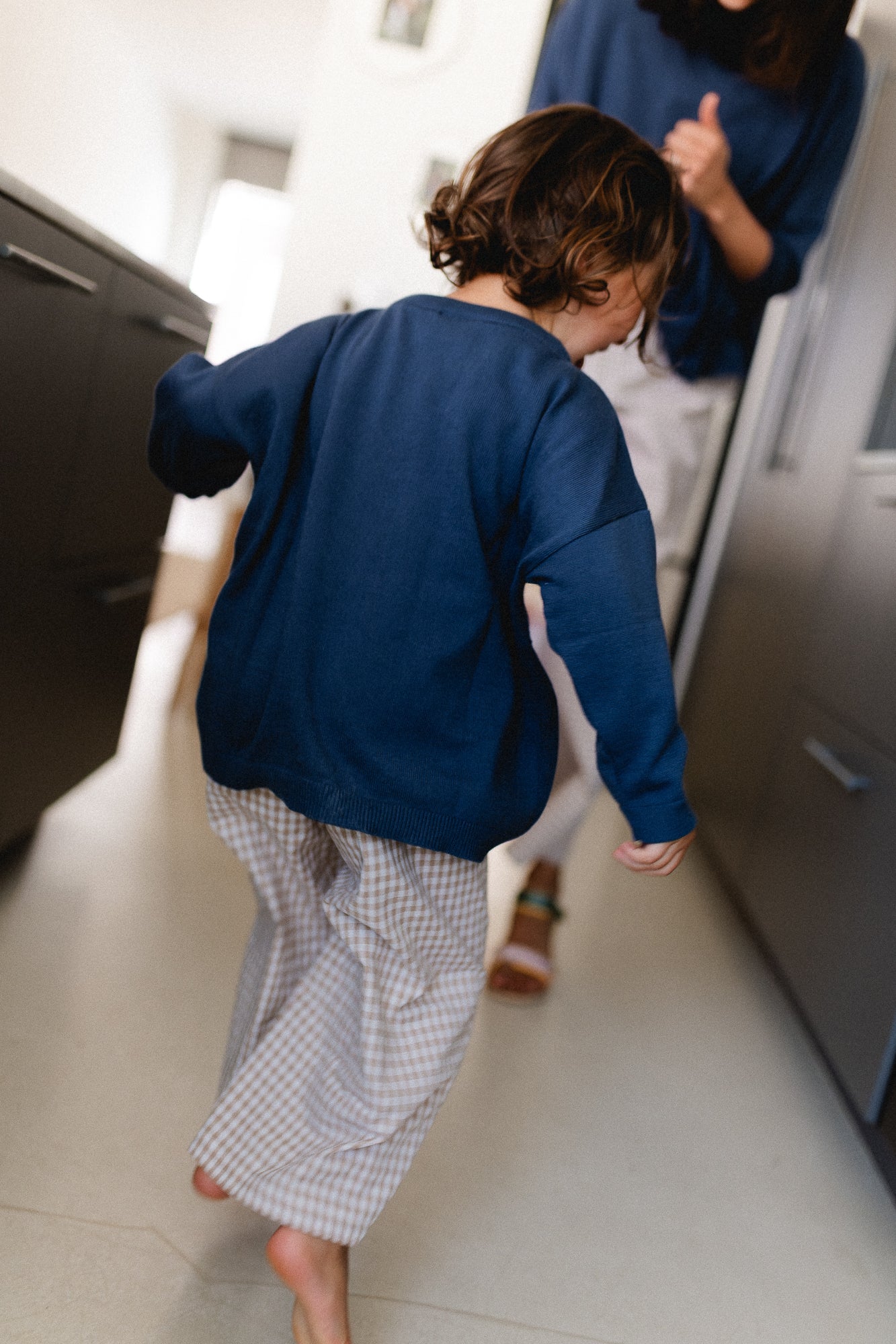 Little Lily oversized knit navy