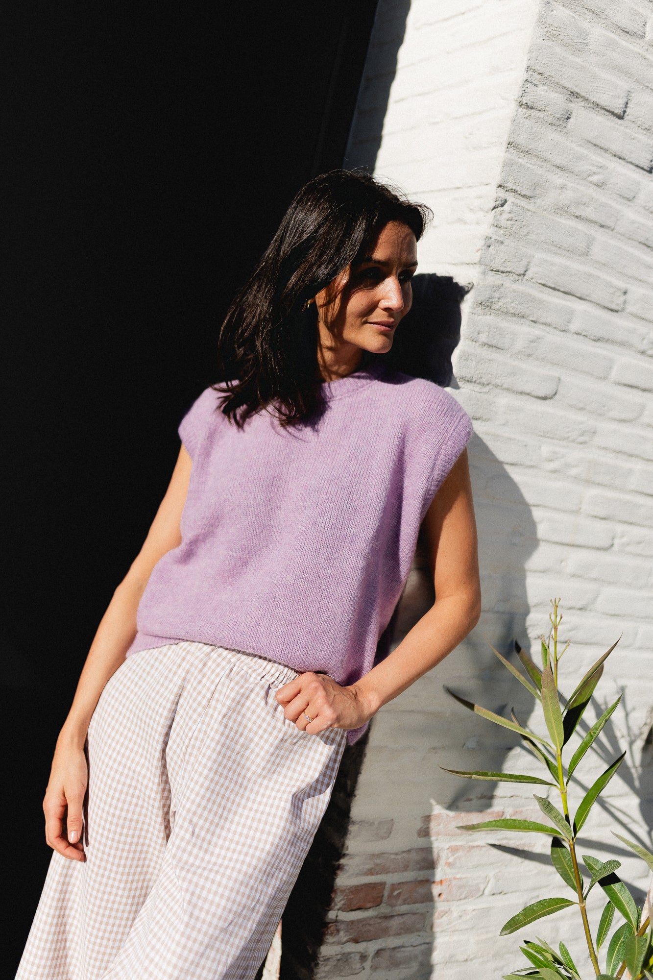 Frankie sleeveless knit lilac