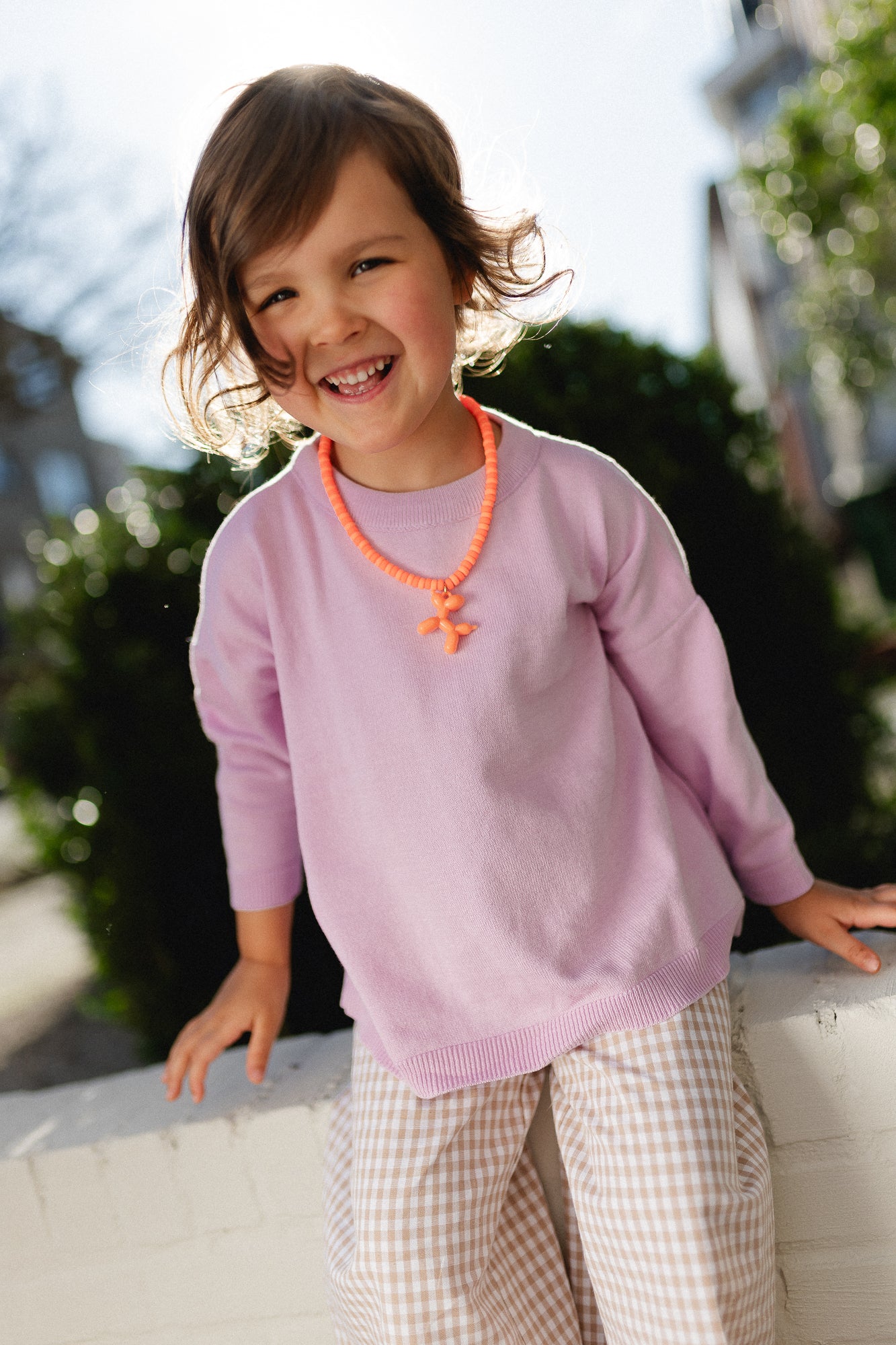 Little Lily oversized knit lilac