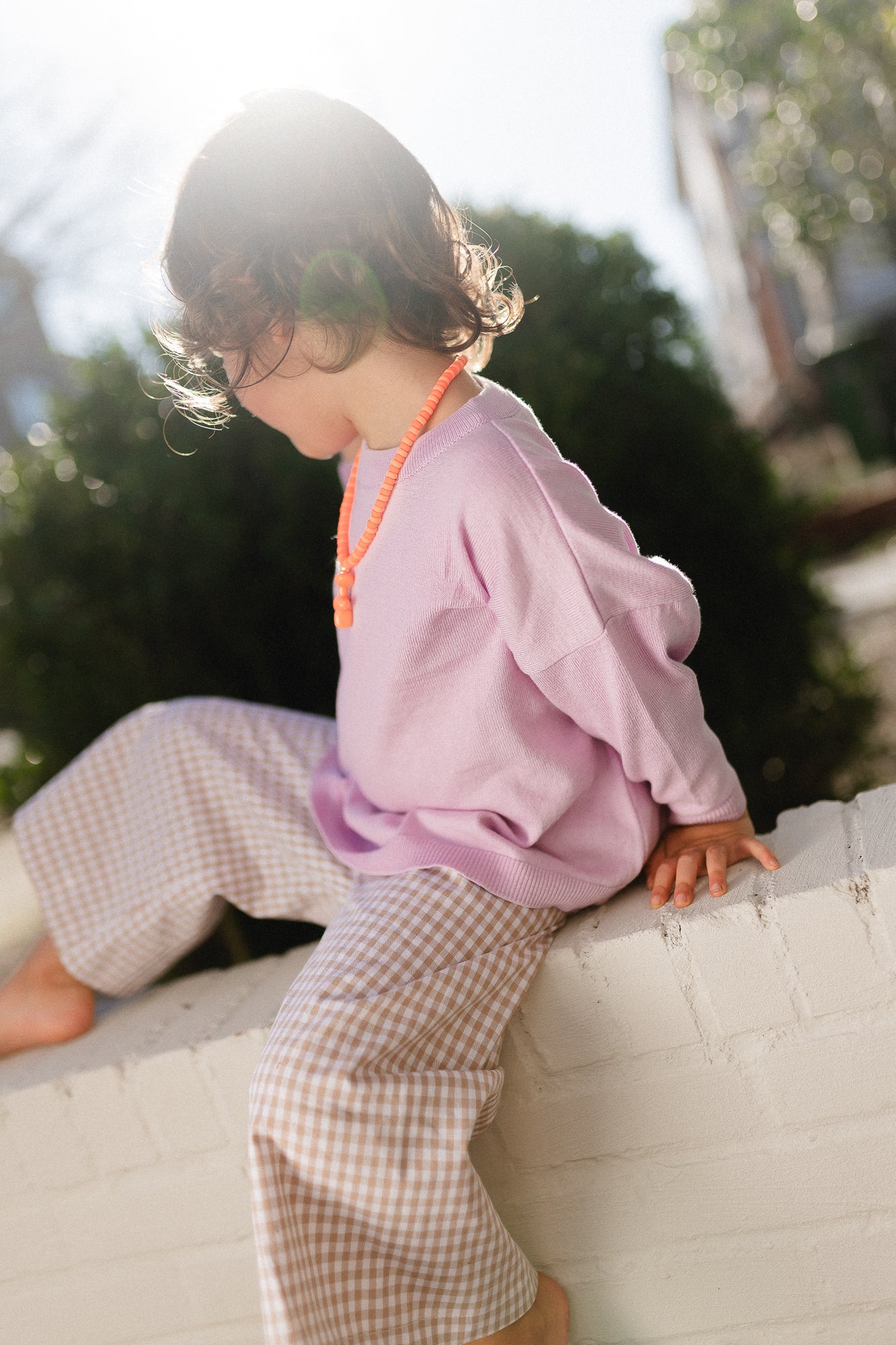 Little Lily oversized knit lilac