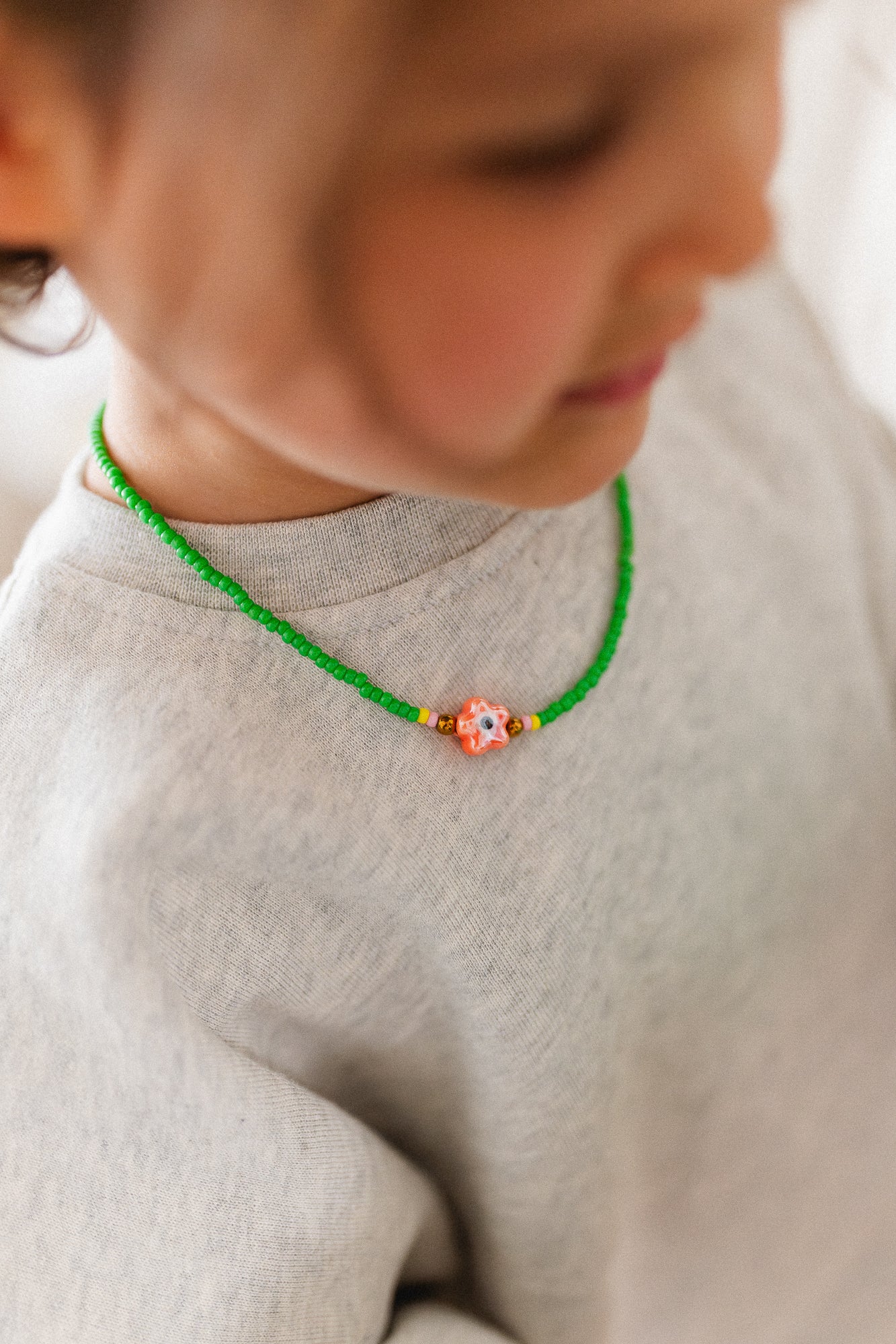 Kimchi necklace flower