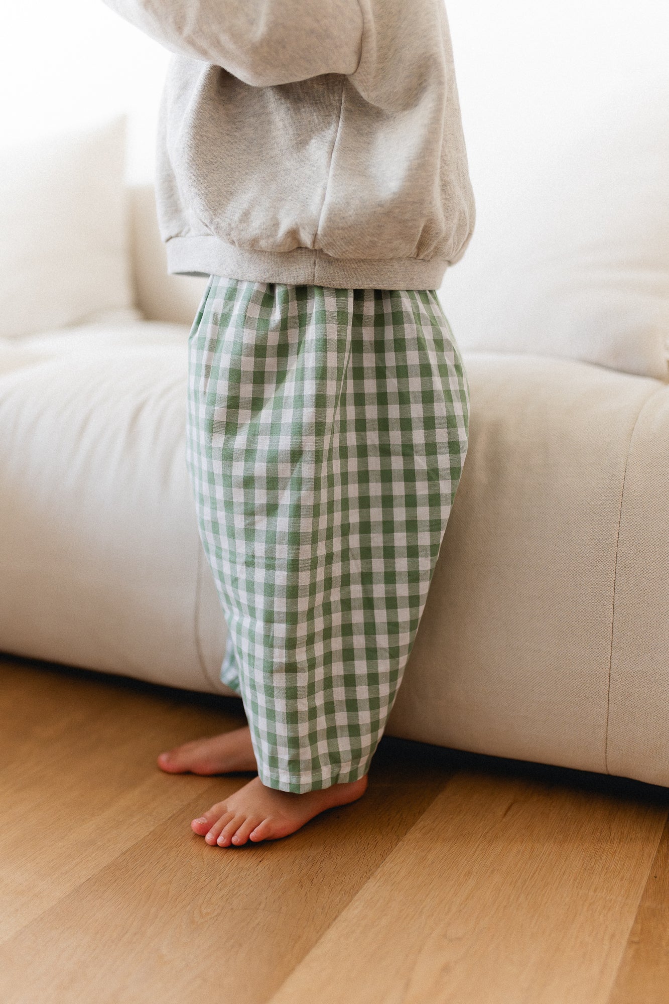 Little Thomas baggy pantalon vichy green