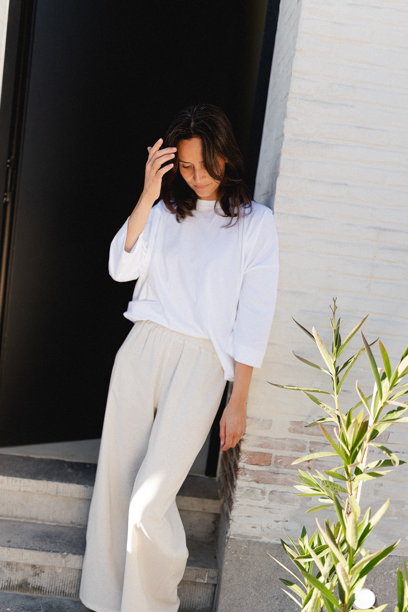 Manon oversized long-sleeved top