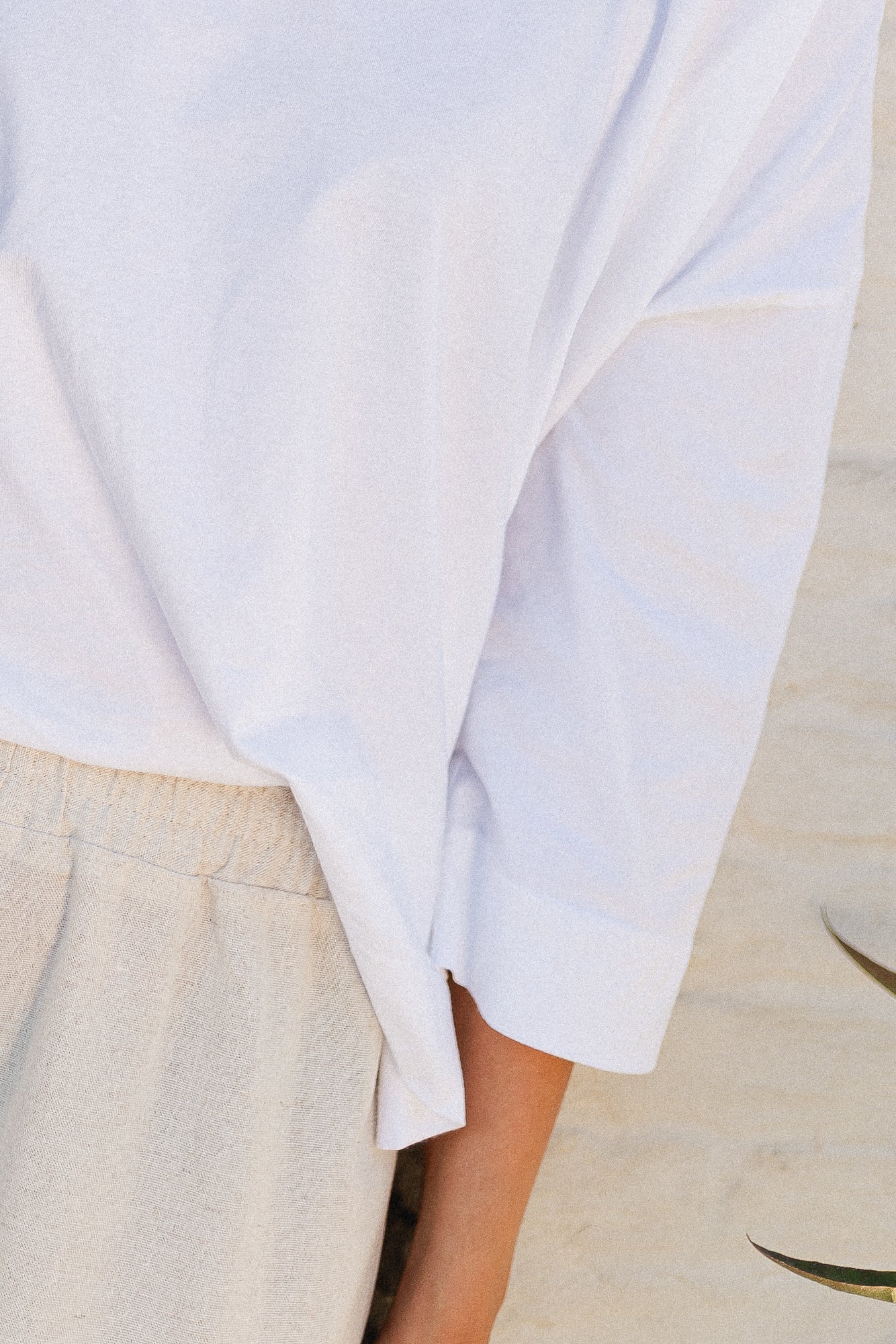 Claudia oversized longsleeve top white