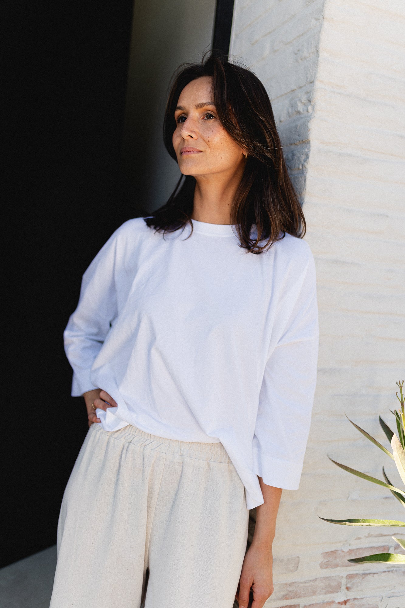 Manon oversized long-sleeved top