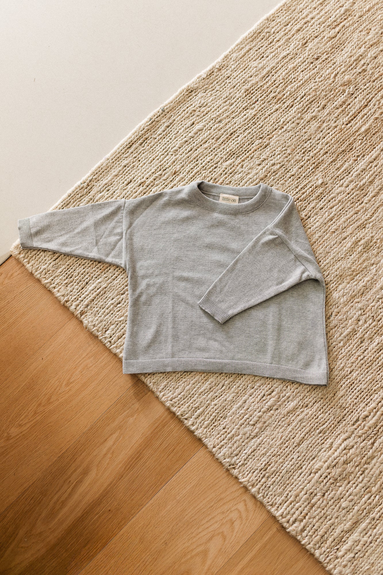 Lily oversized knit little gray melange