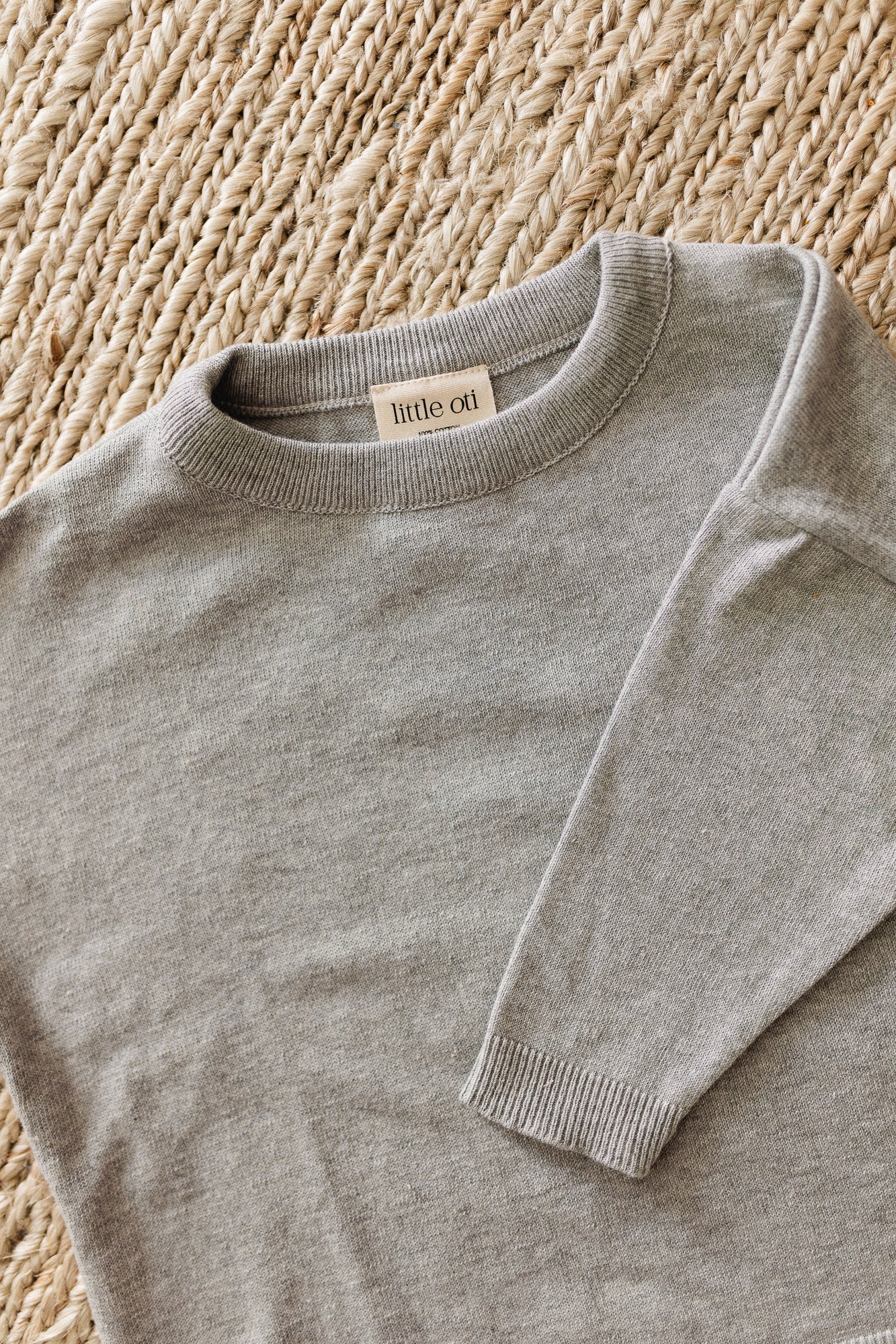 Lily oversized knit little gray melange