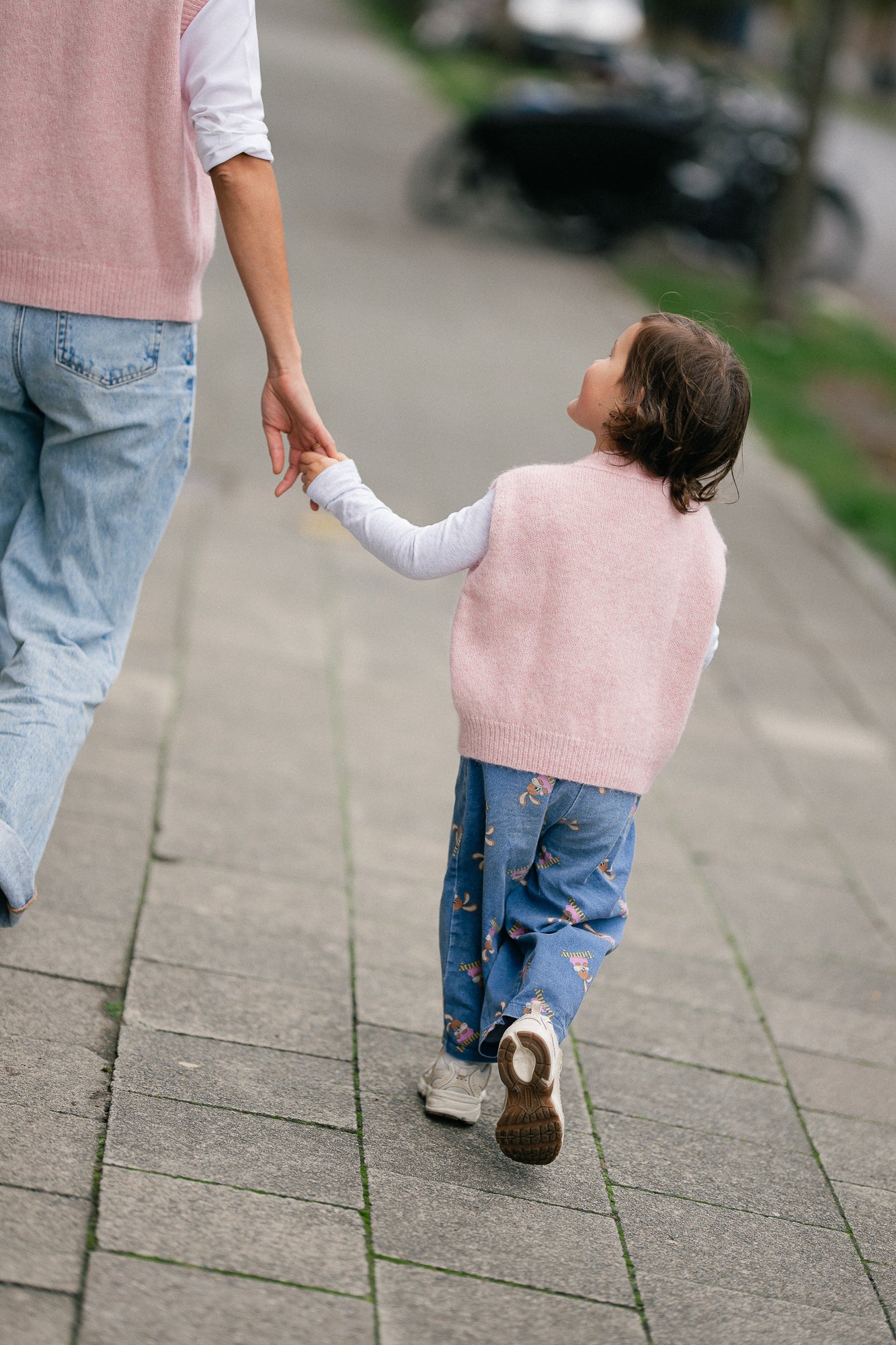 Olivia vest little pink