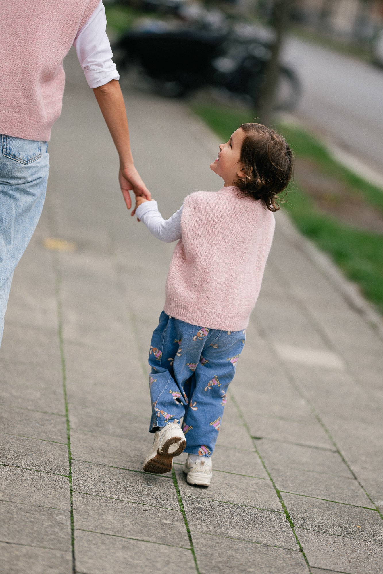 Olivia vest little pink
