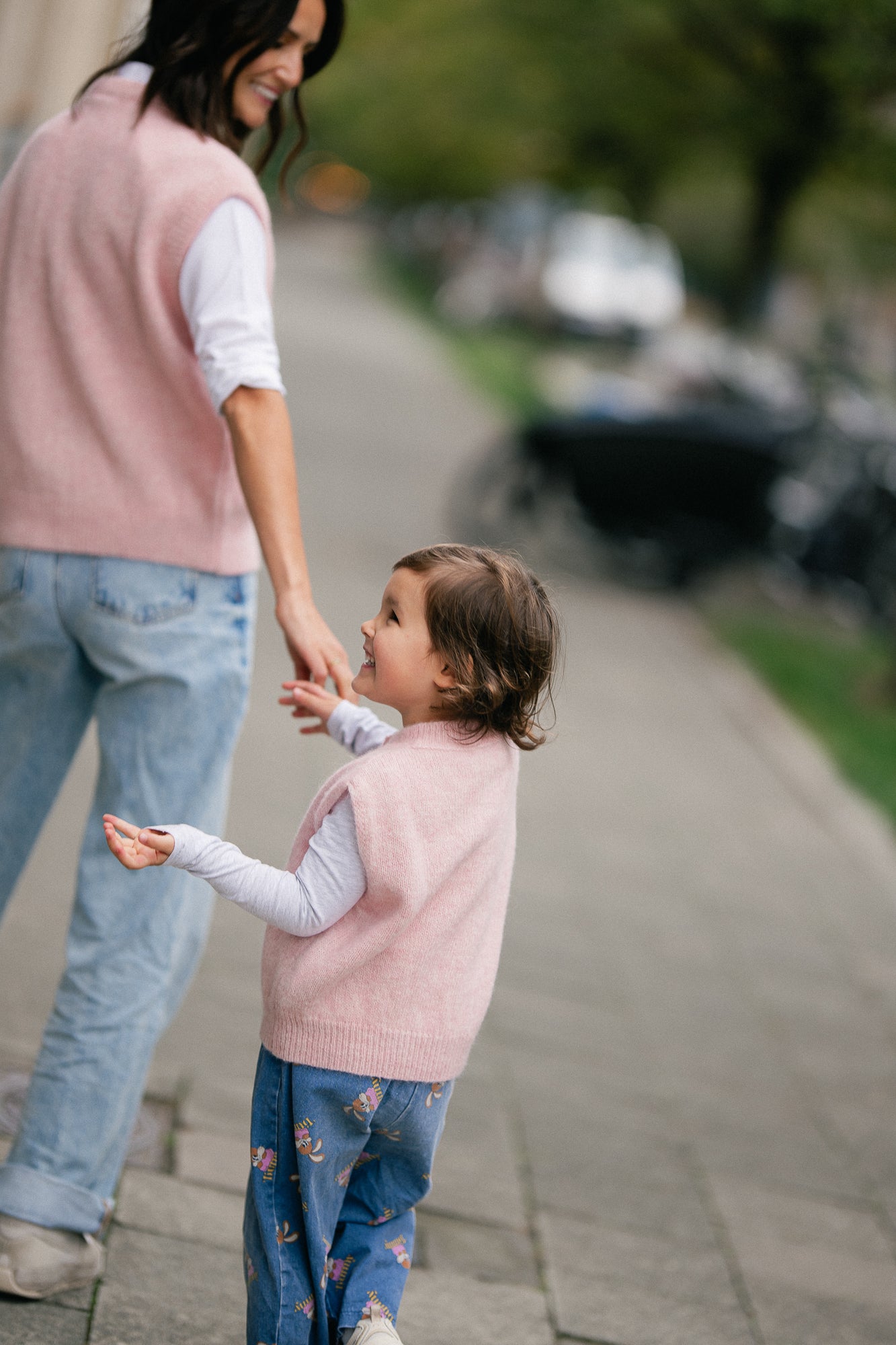 Olivia vest little pink