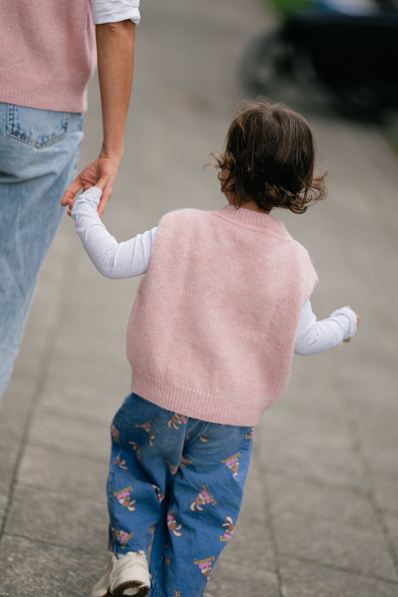 Olivia vest little pink
