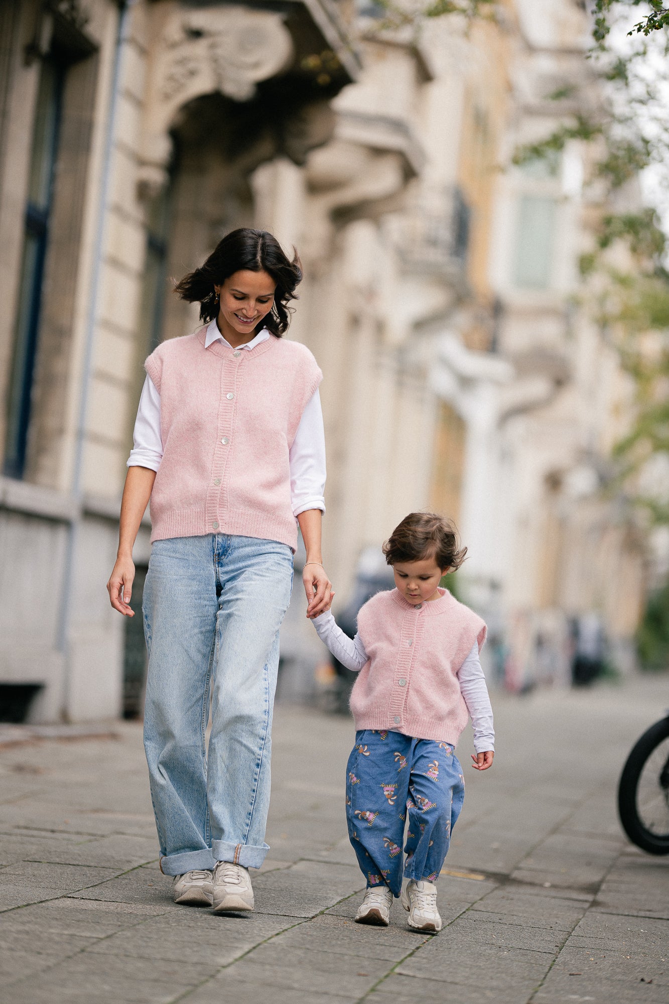 Olivia vest little pink