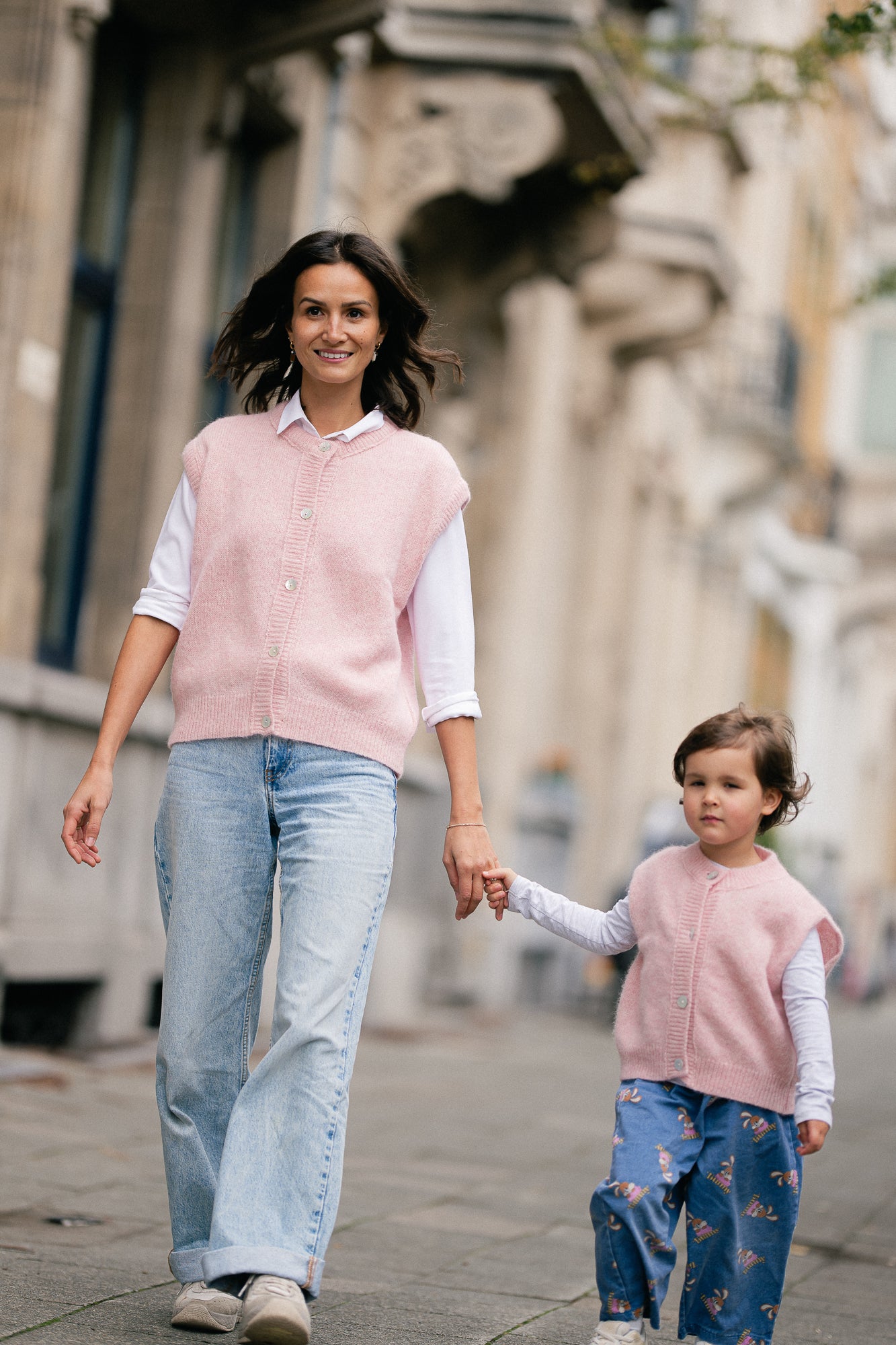 Olivia vest little pink