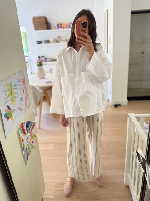 Jacqueline wide leg pantalon striped