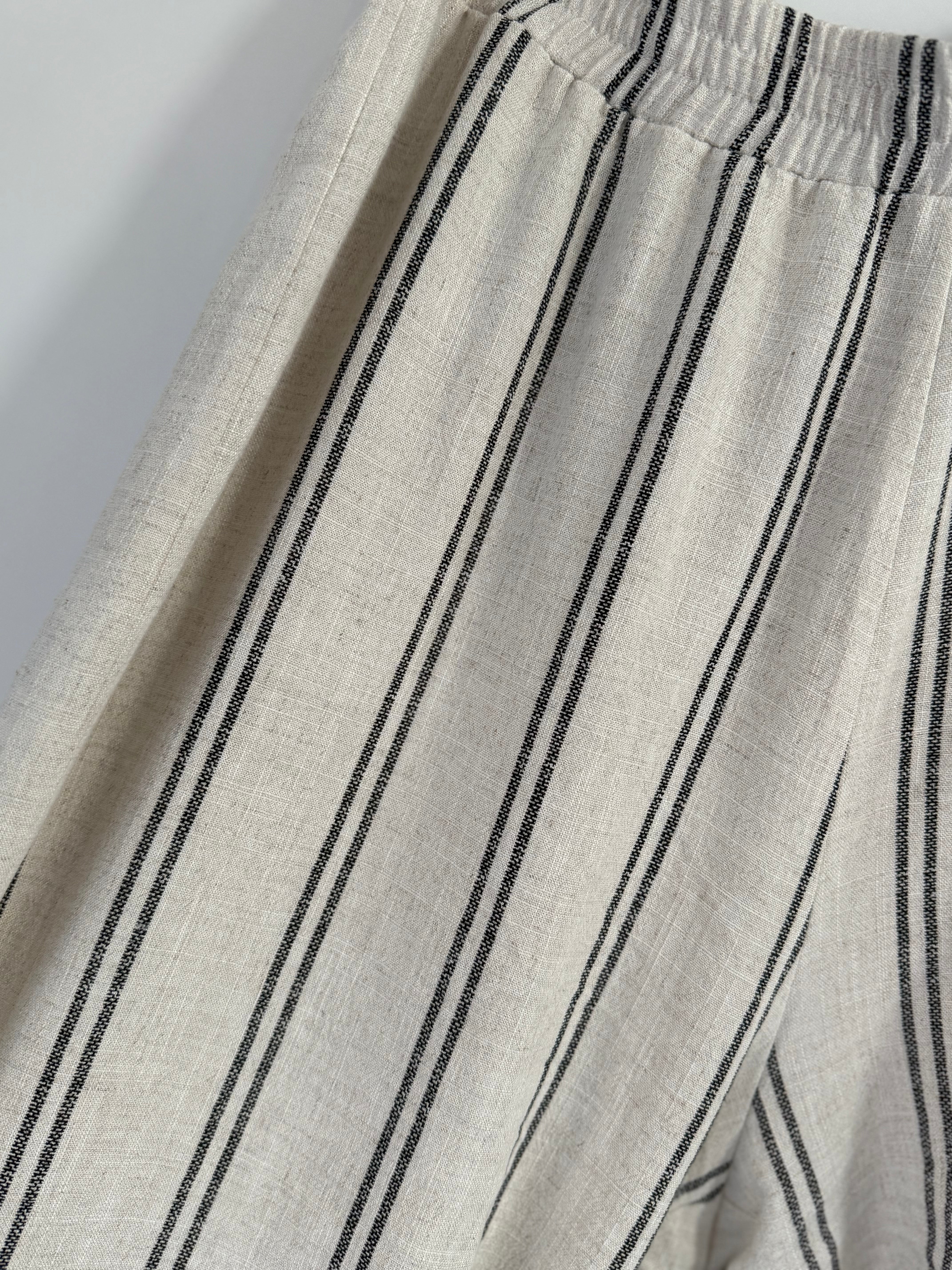 Jacqueline wide leg pantalon striped