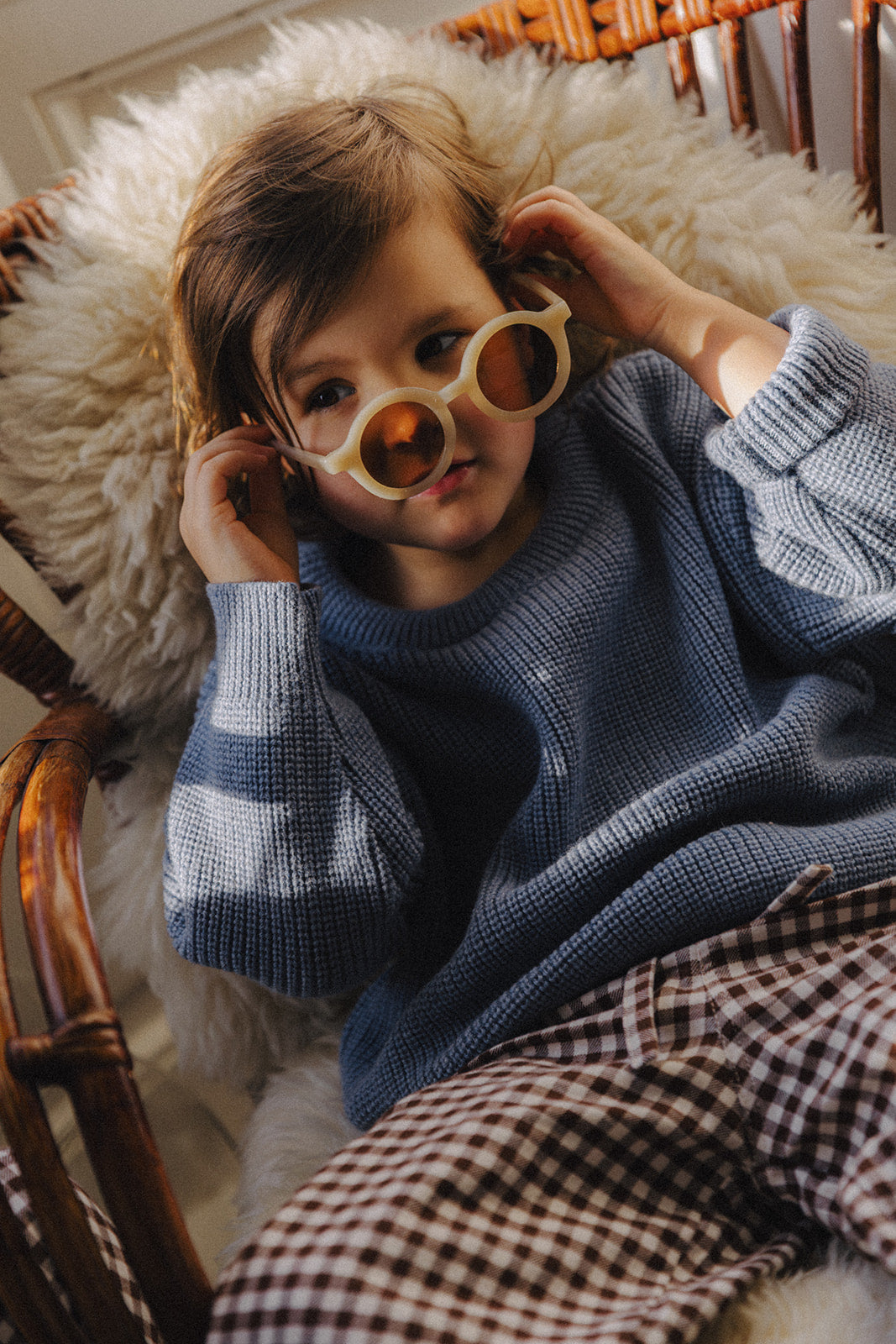 Little Chloé knit soft blue