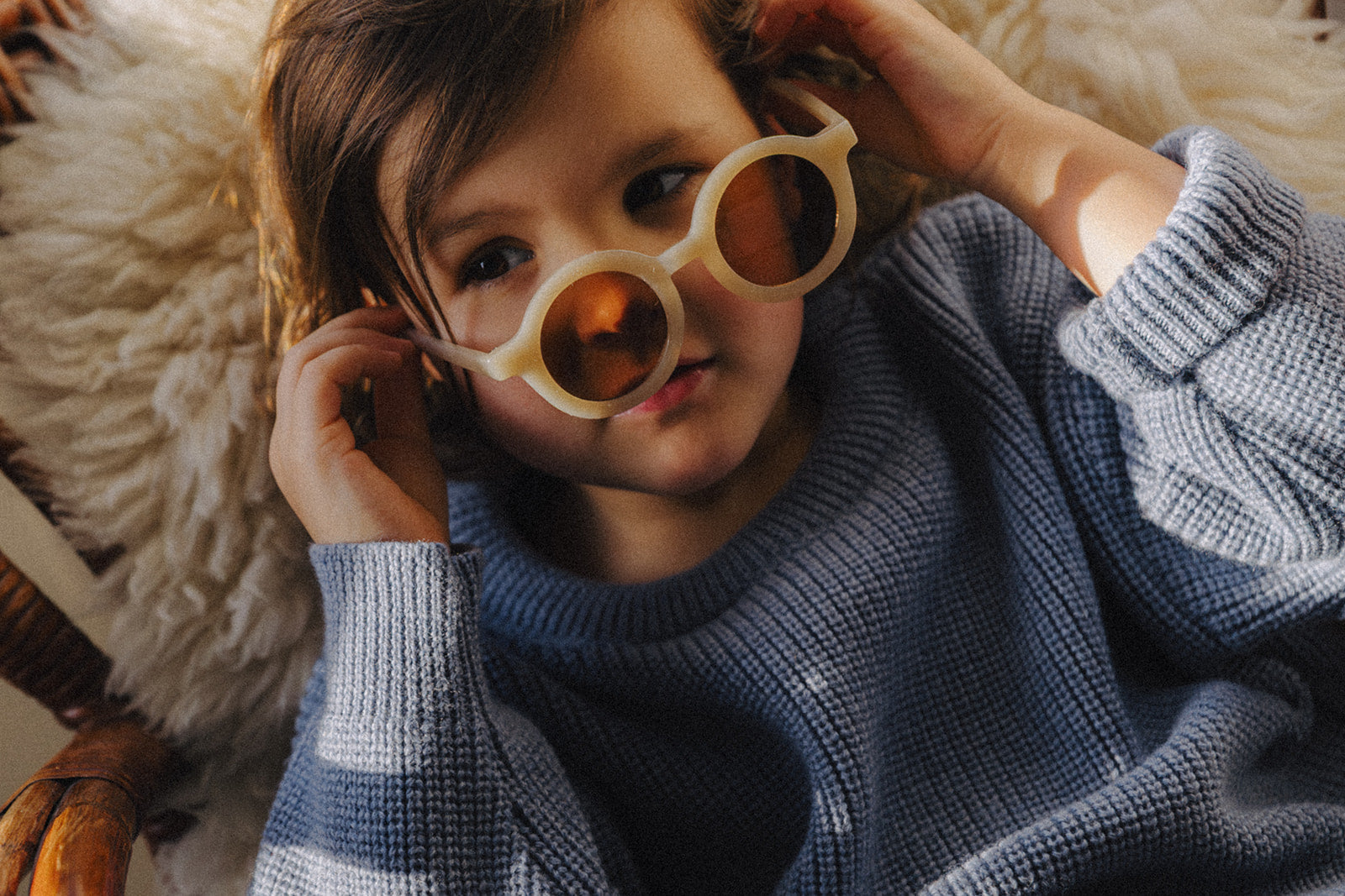Little Chloé knit soft blue