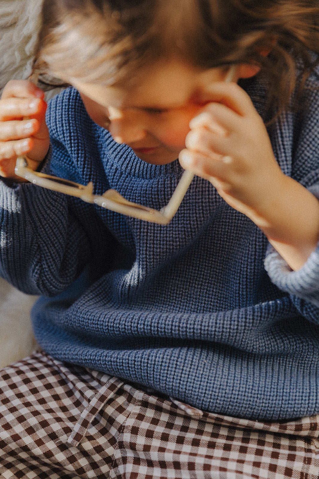 Little Chloé knit soft blue
