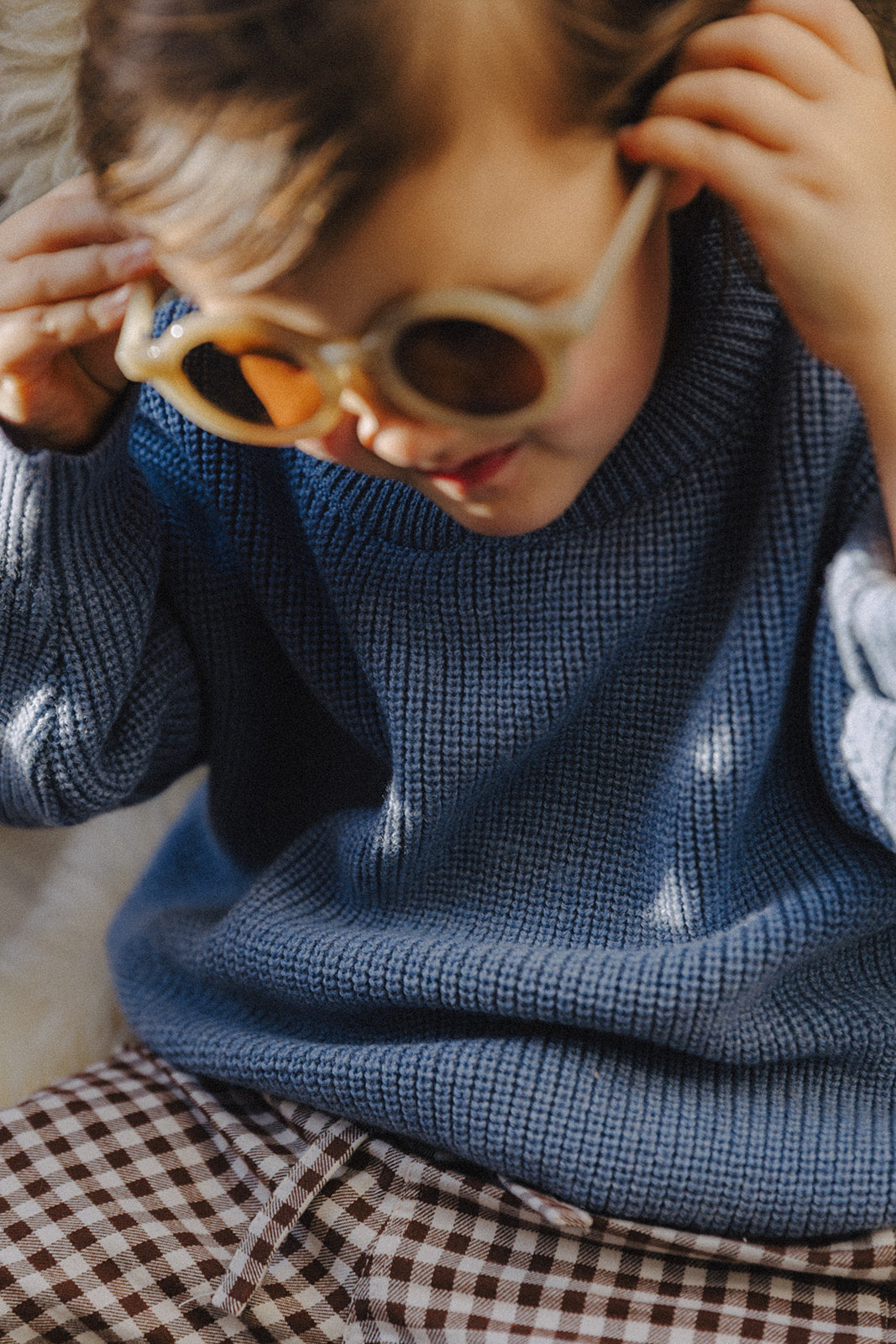 Little Chloé knit soft blue