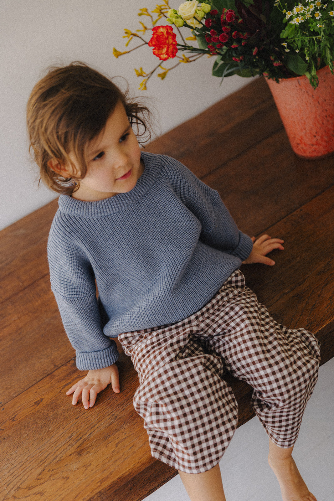 Little Chloé knit soft blue
