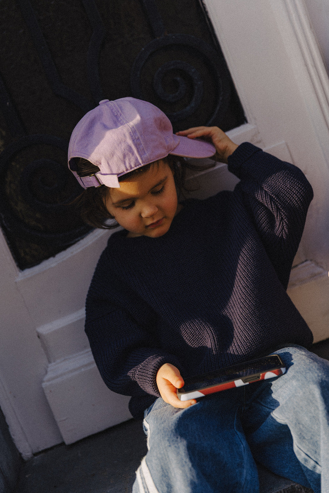 Little Chloé knit navy