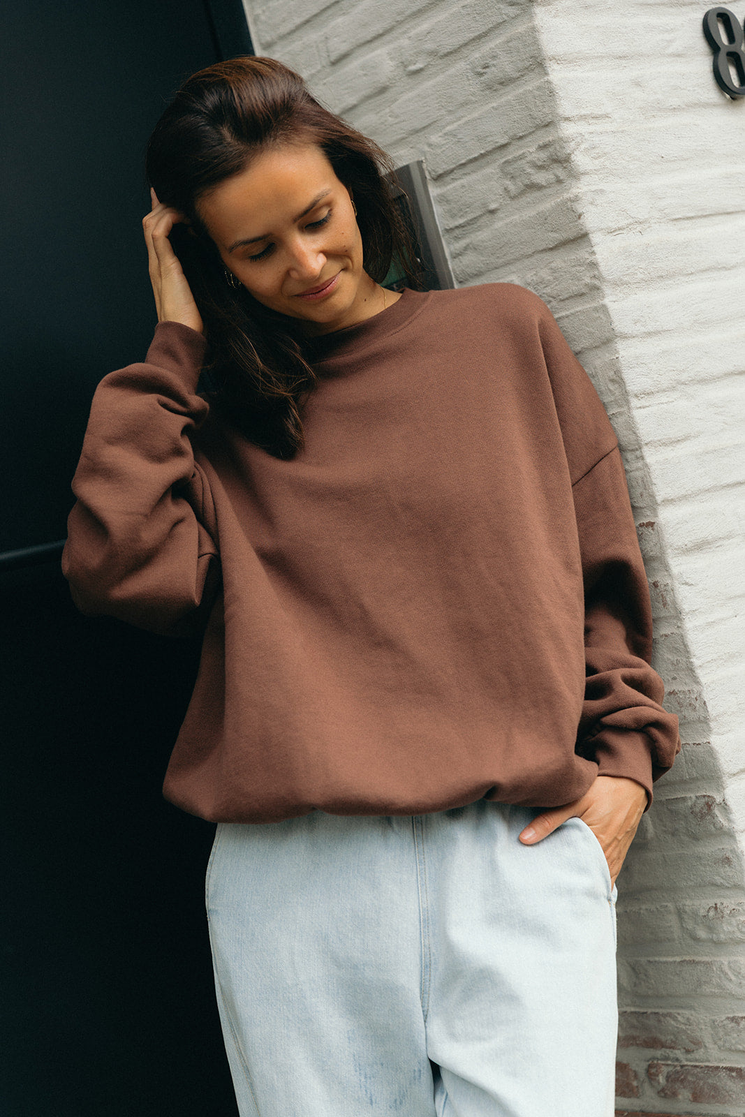 Cécile sweater chocolate brown