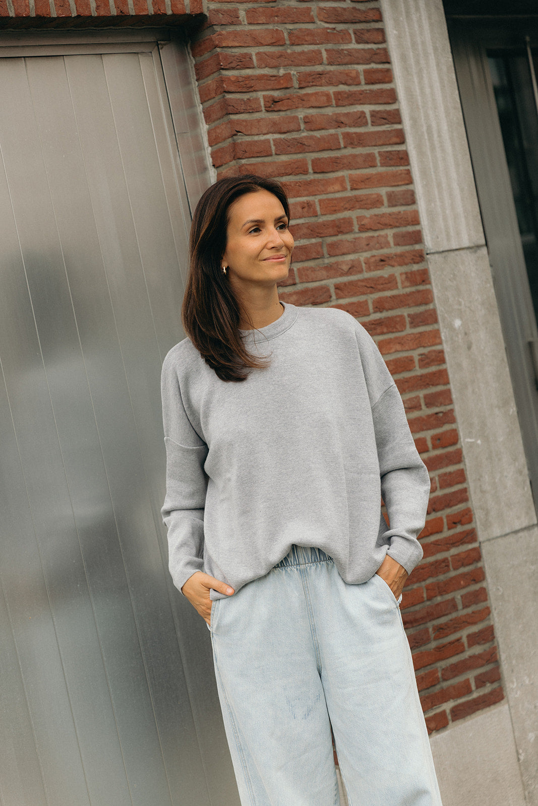 Chloé knit grey melange