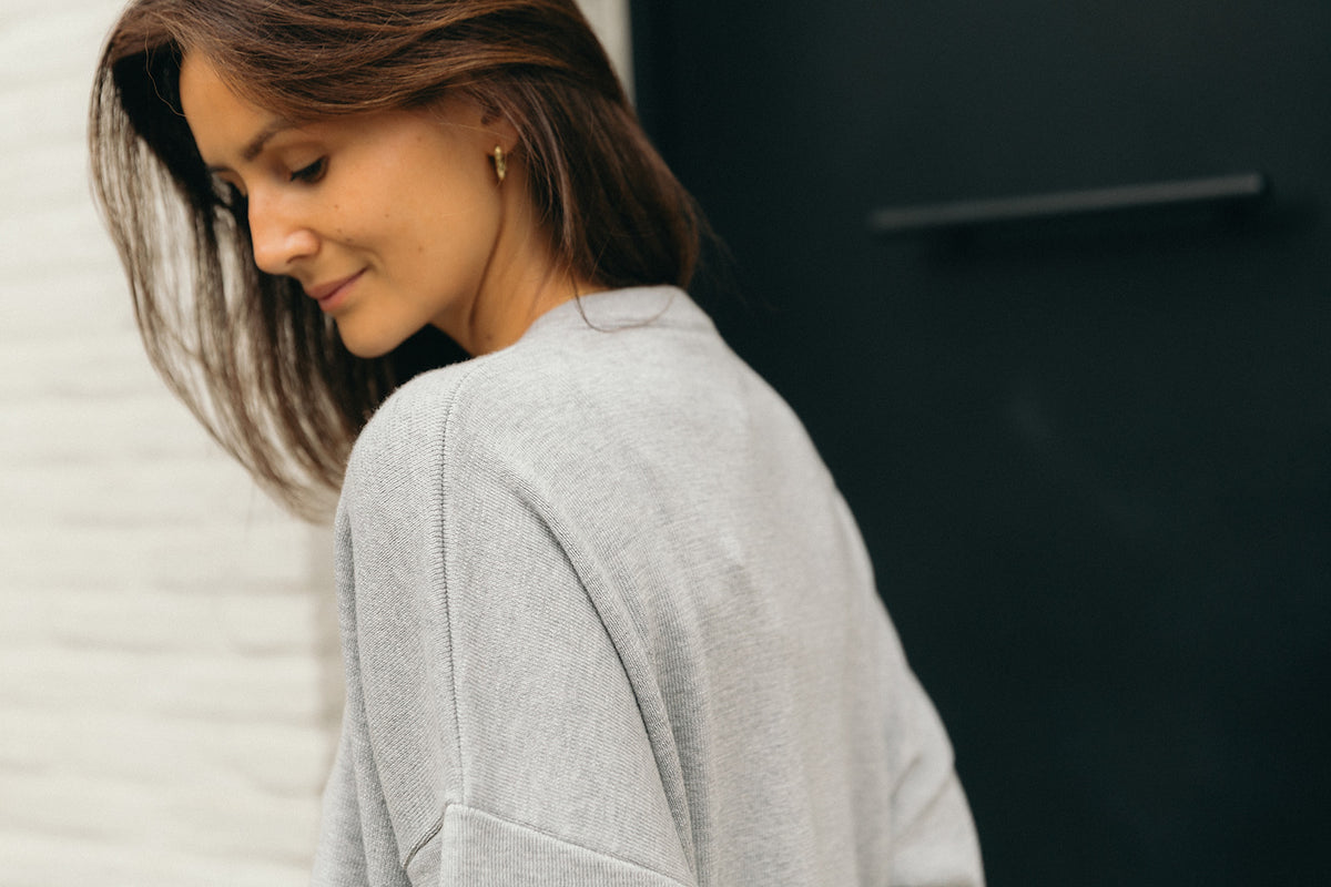 Chloé merino wool knit grey melange