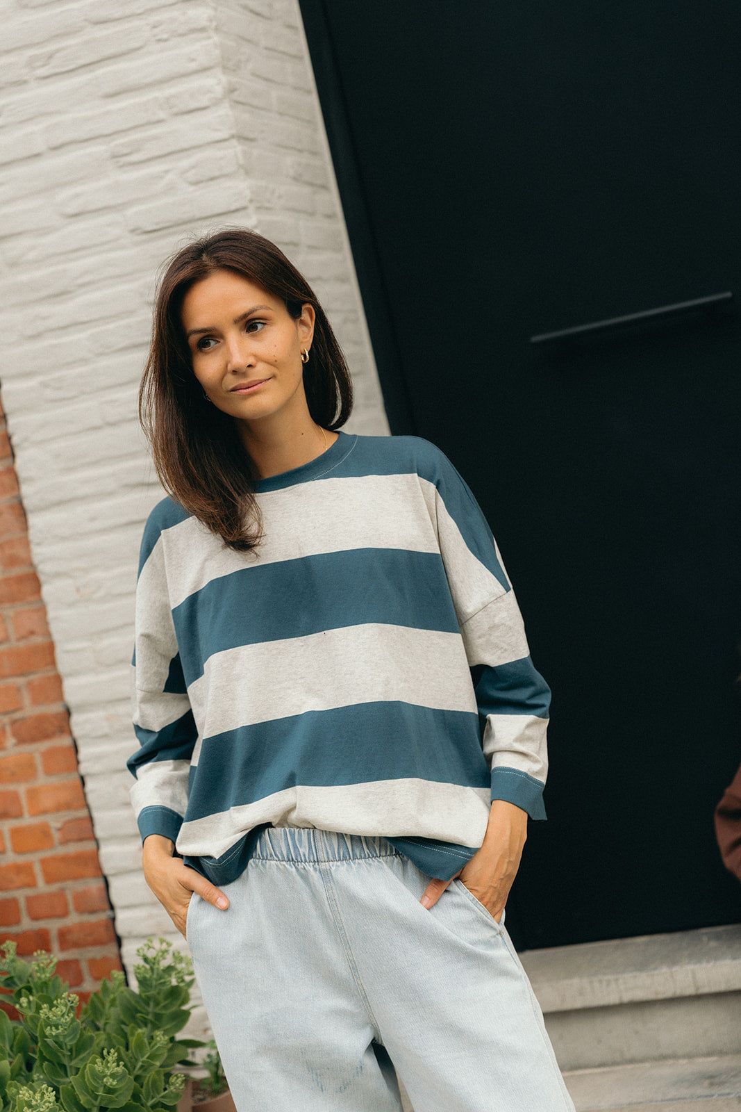 Manon oversized long-sleeved top