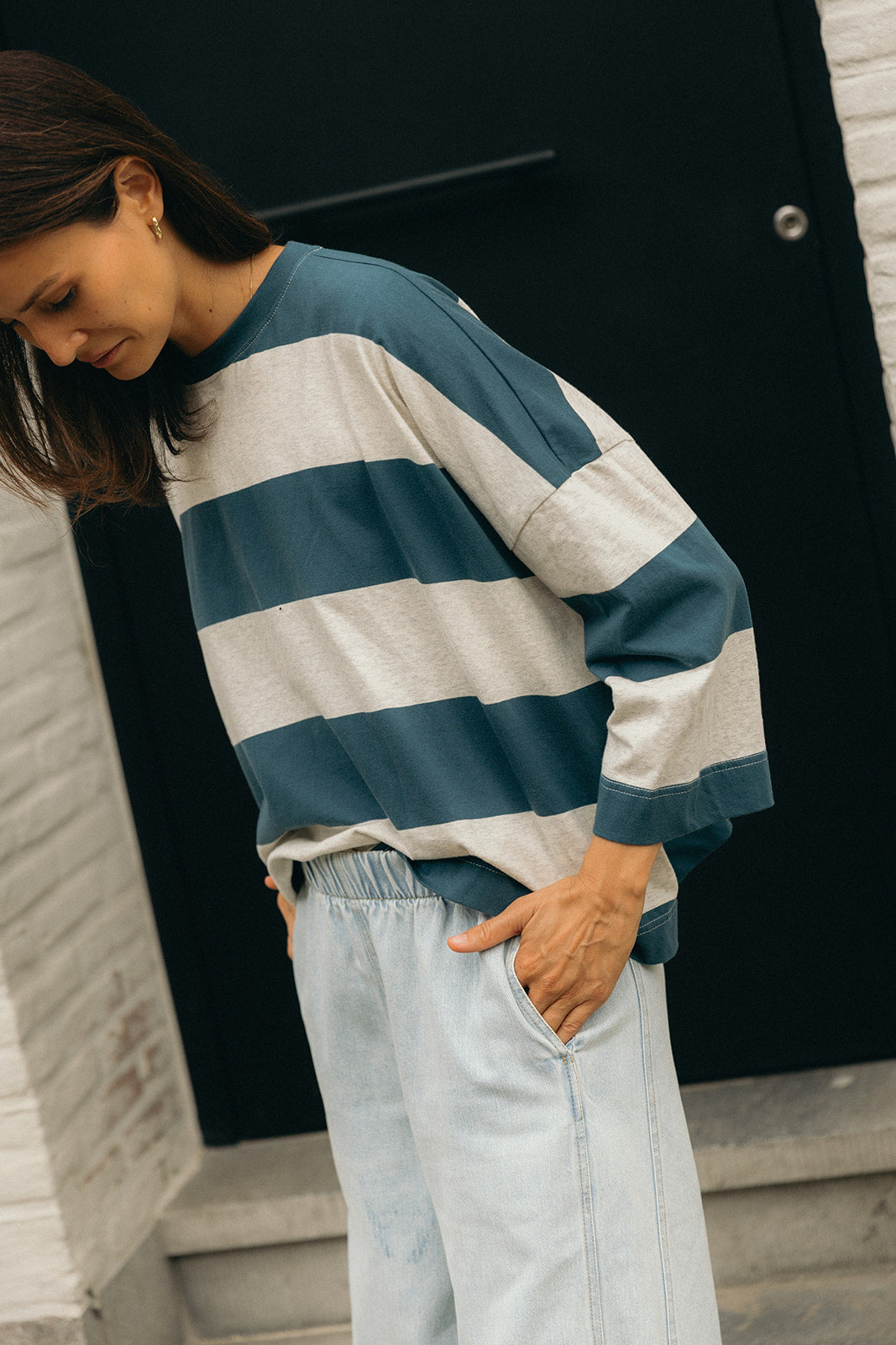 Manon oversized long-sleeved top