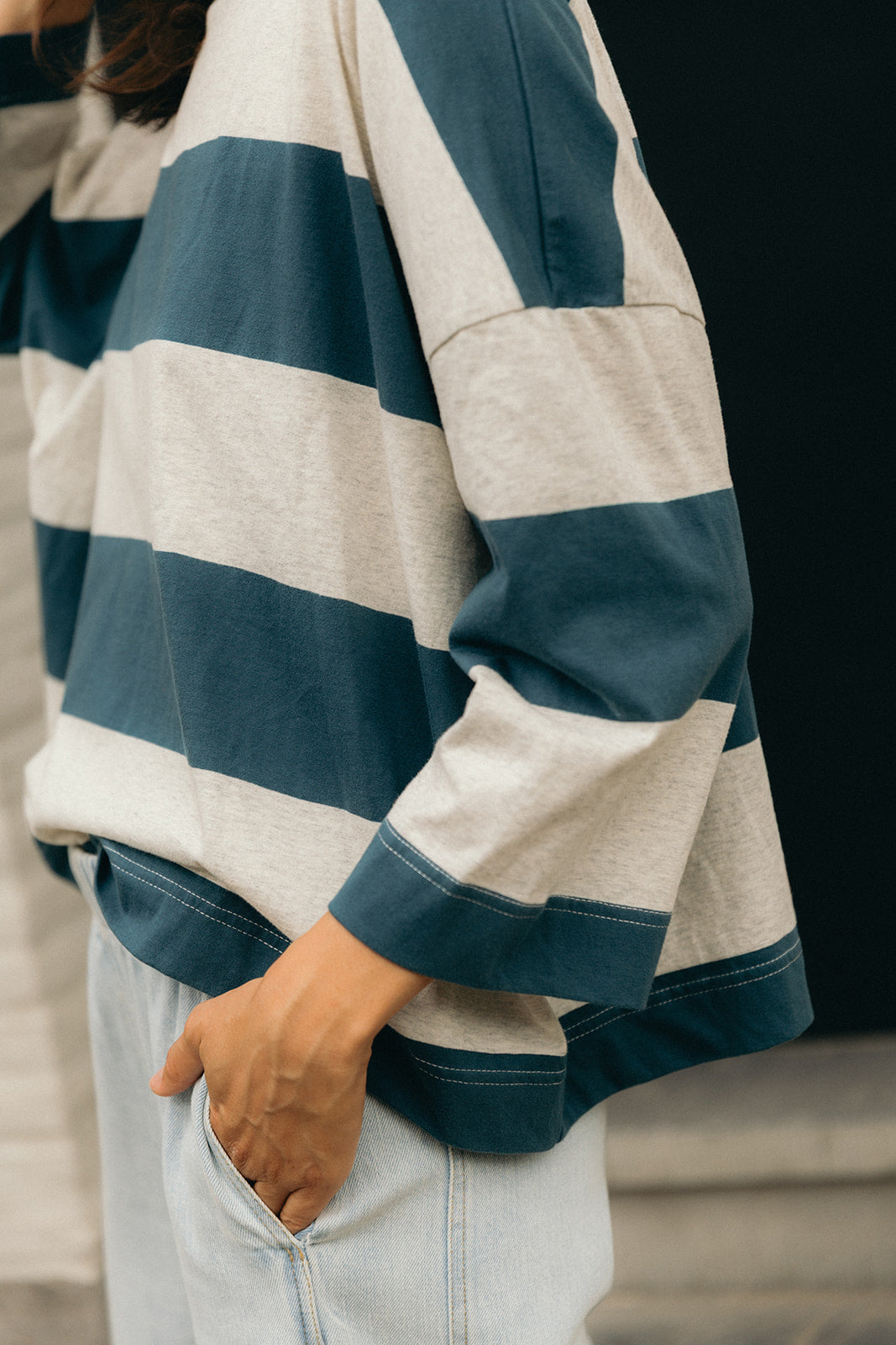 Manon oversized long-sleeved top