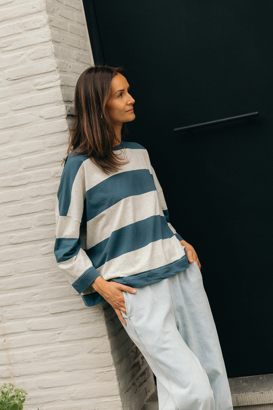 Manon oversized long-sleeved top