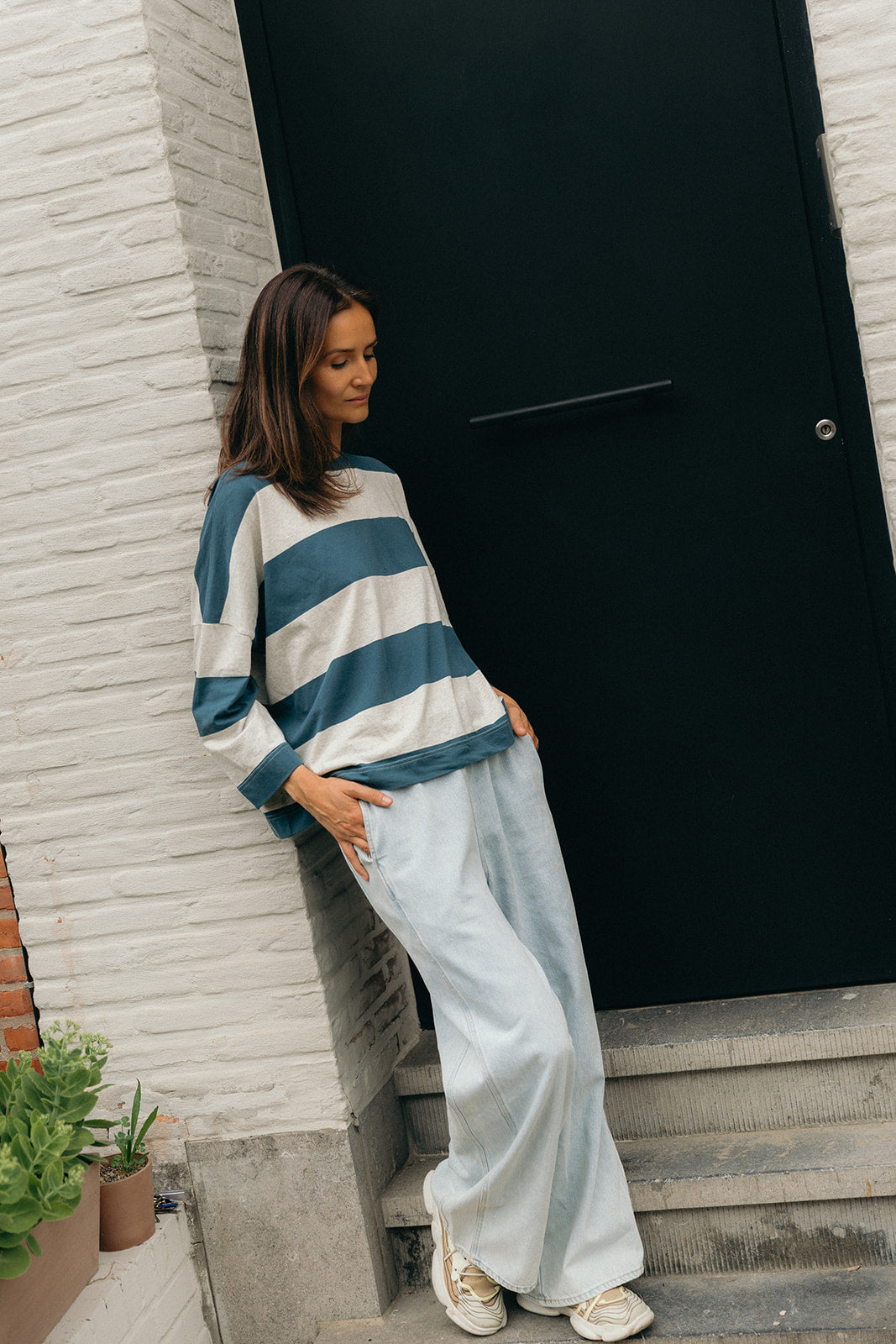 Manon oversized long-sleeved top