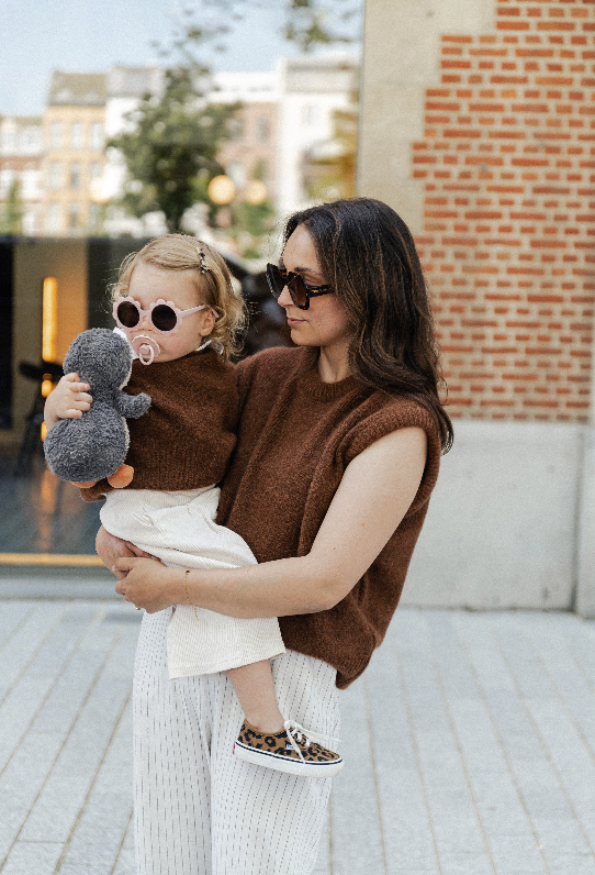 Frankie sleeveless knit chocolate brown