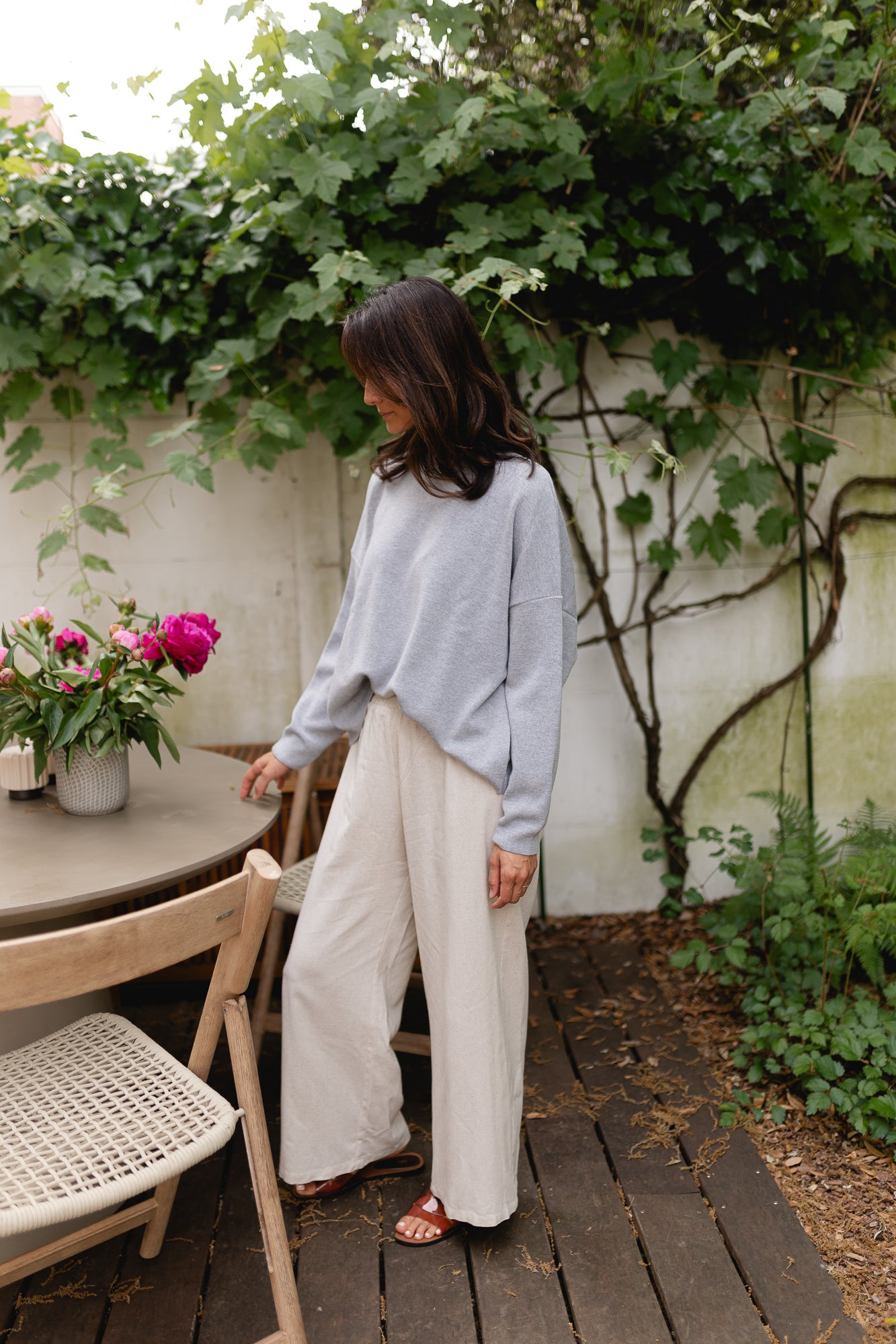 Chloé knit grey melange