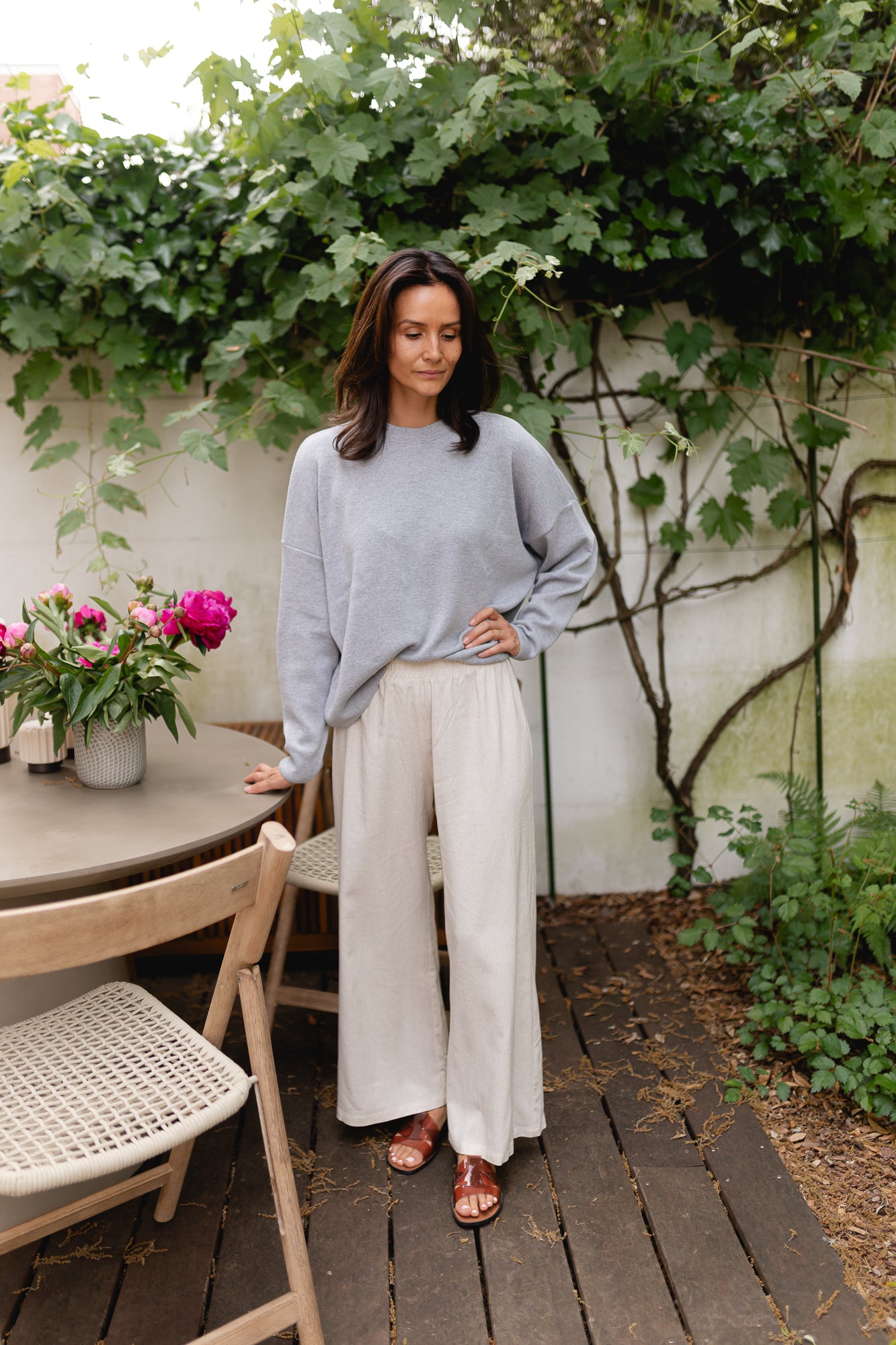 Chloé knit grey melange