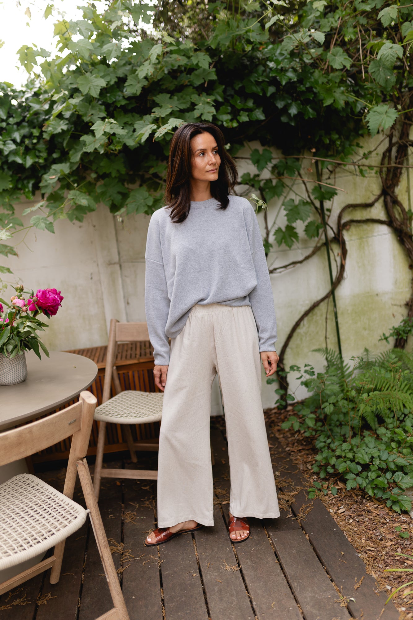 Chloé knit grey melange