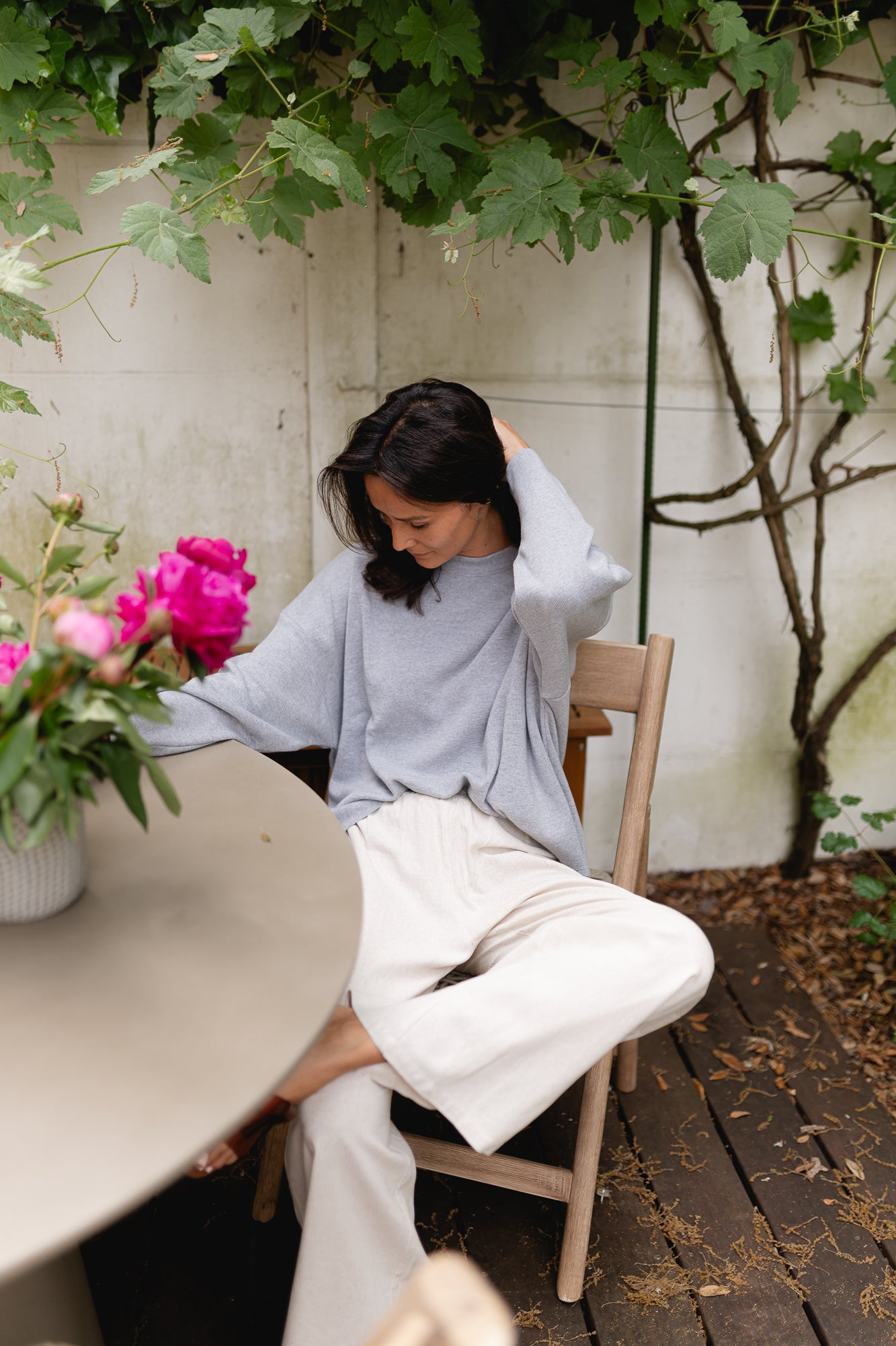 Chloé knit grey melange