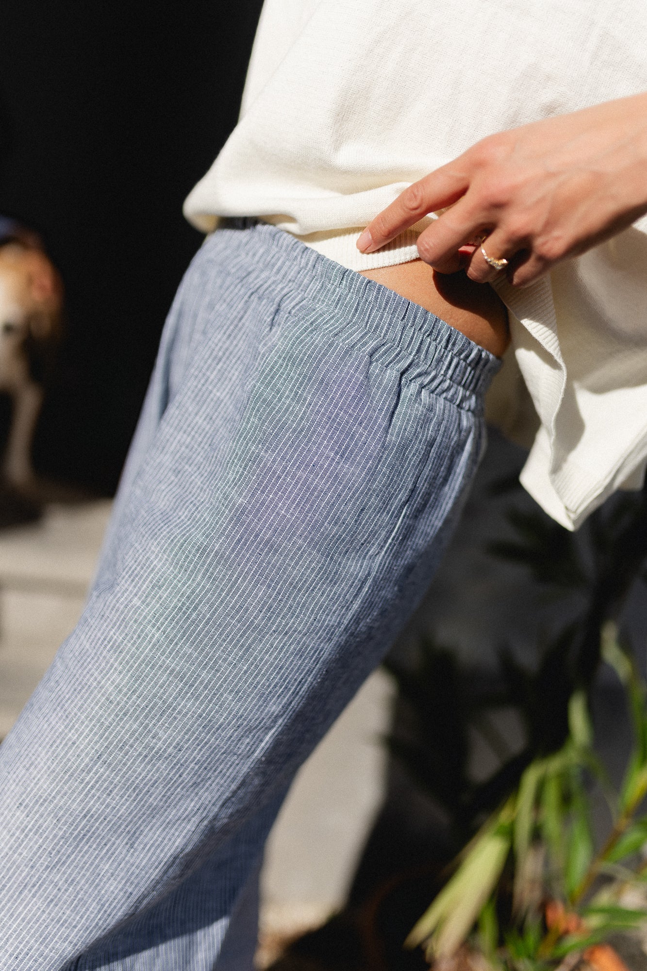 Oona wide leg pantalon