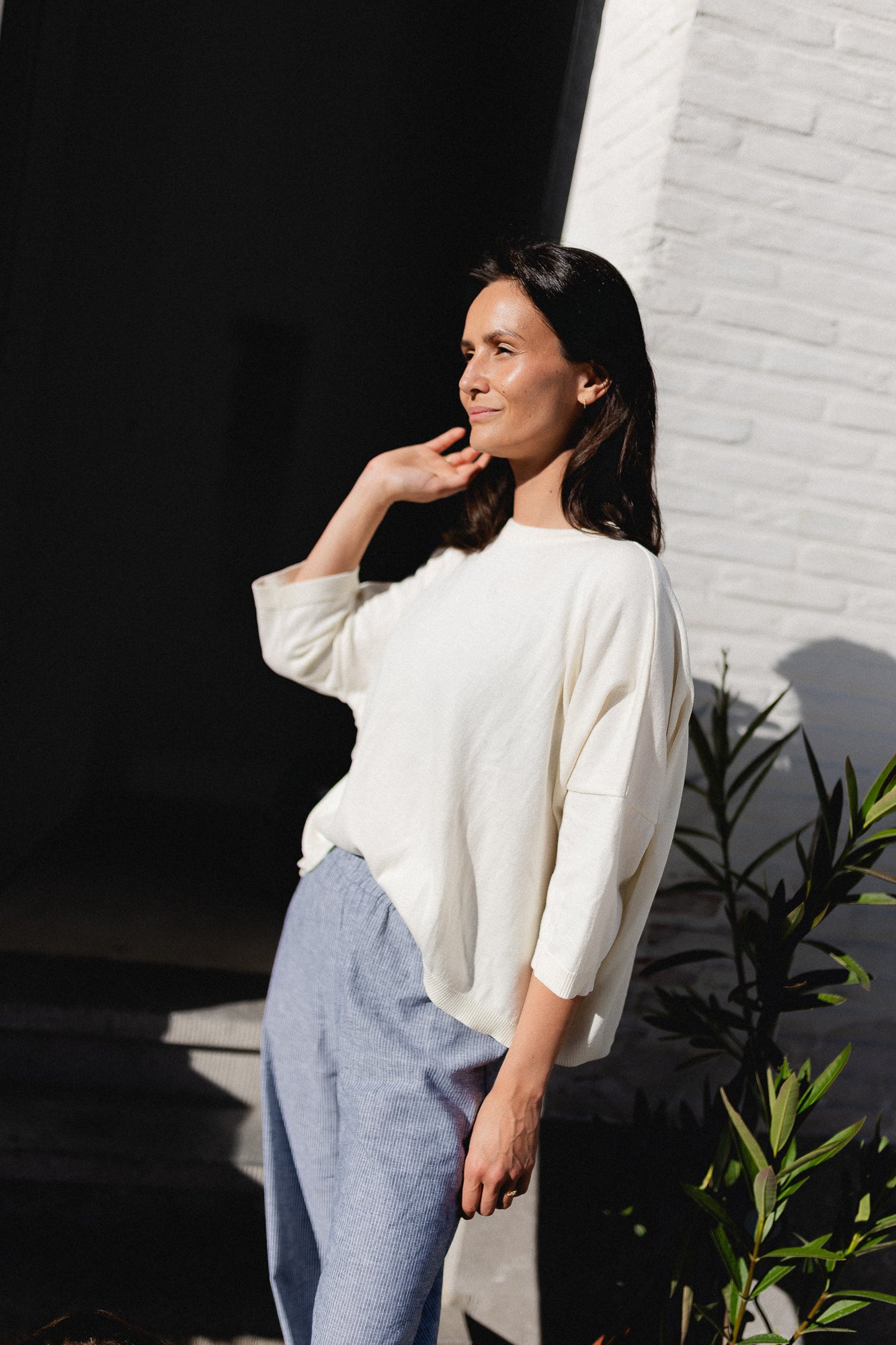 Lily oversized knit offwhite