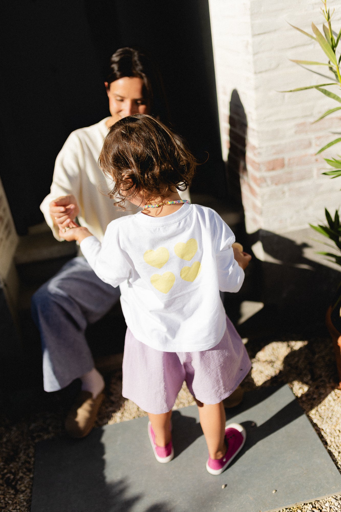 Little Claudia longsleeve top hearts